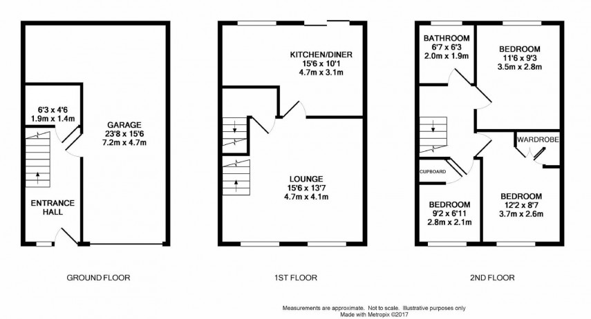 Floorplan for Bankwell Road, Milnsbridge, Huddersfield