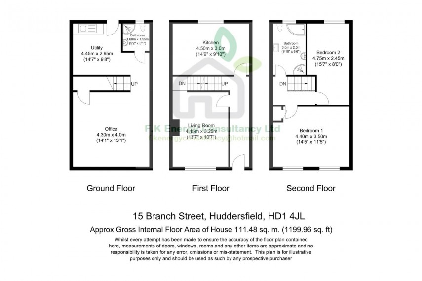 Floorplan for Branch Street, Huddersfield