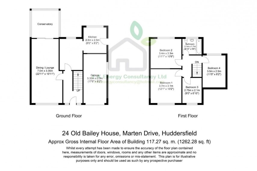 Floorplan for Marten Drive, Huddersfield