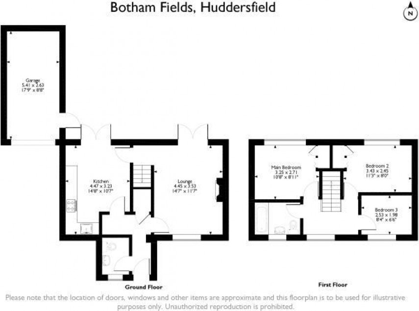 Floorplan for Botham Fields, Huddersfield