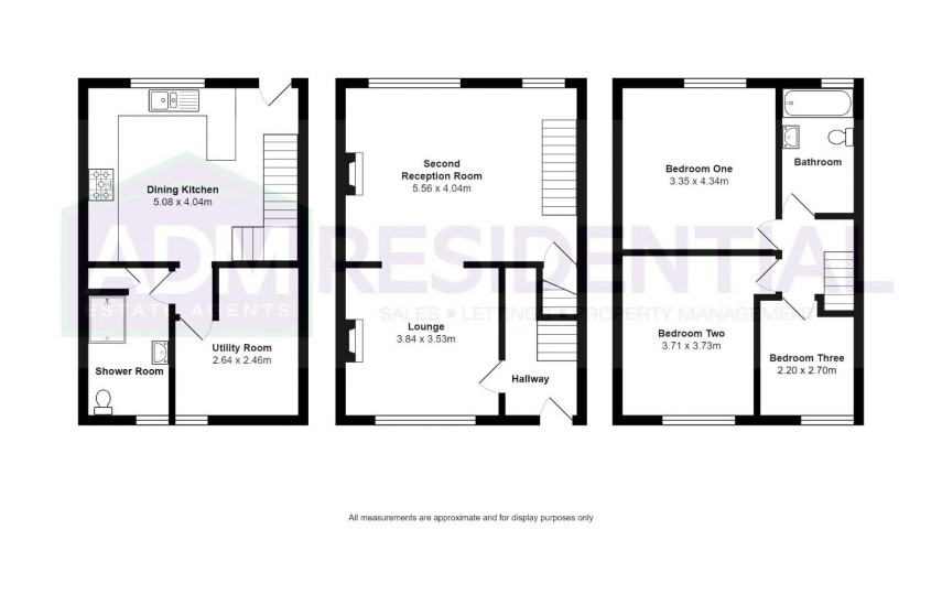 Floorplan for Wood Street, Longwood, Huddersfield