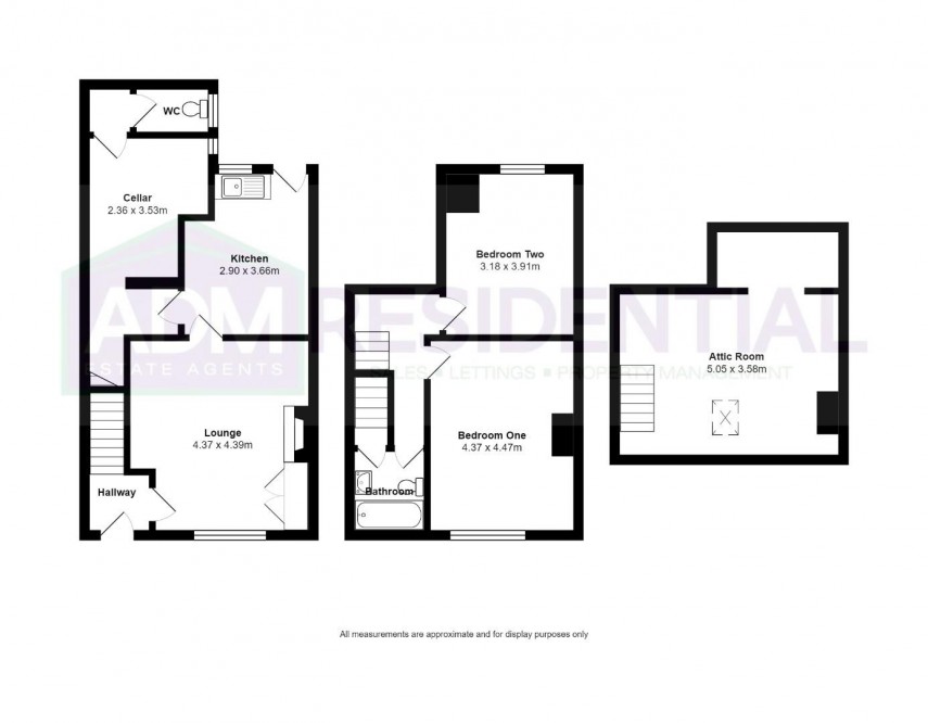Floorplan for Glen Royd Manchester Road, Marsden, Huddersfield