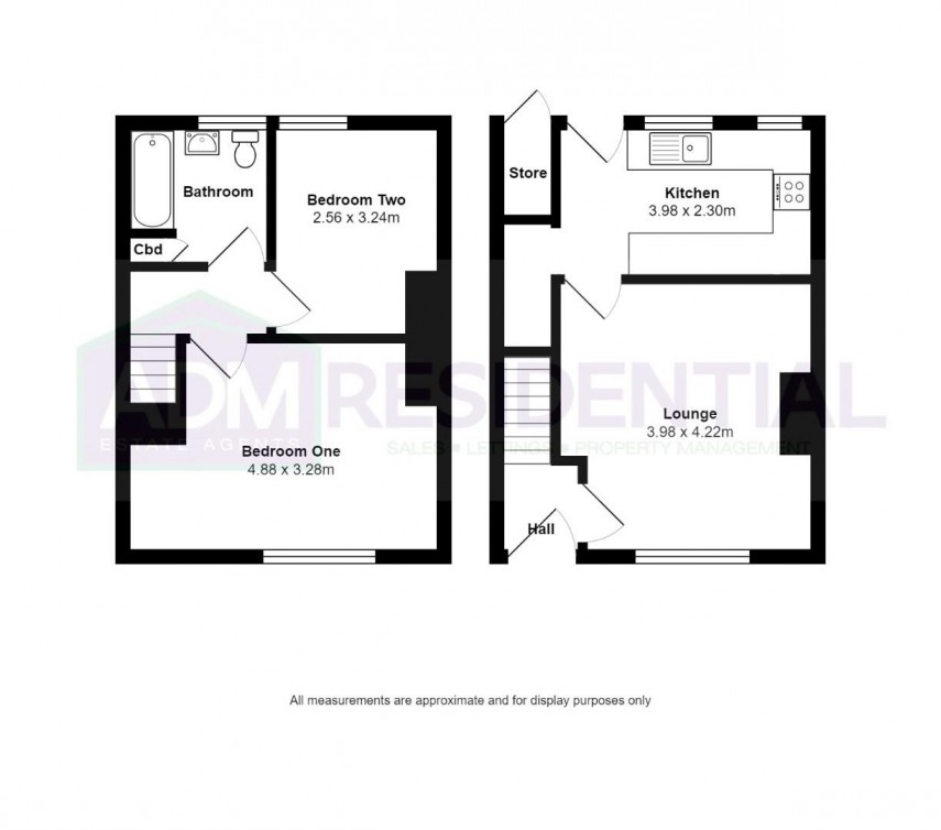 Floorplan for Curzon Street, Huddersfield