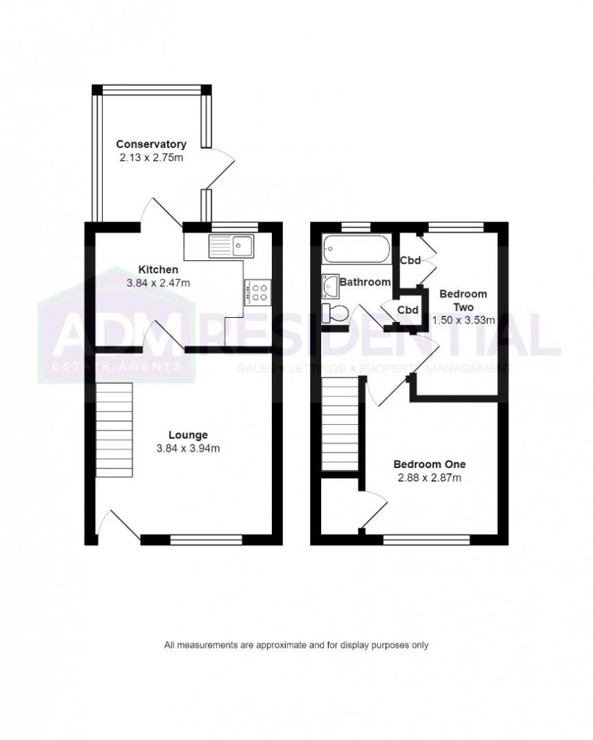 Floorplan for Kinder Avenue, Cowlersley, Huddersfield