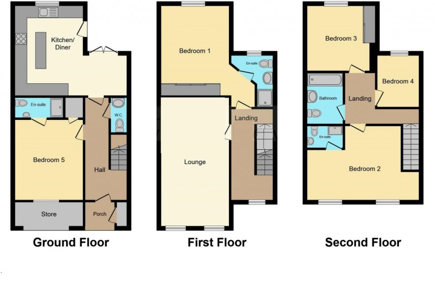 Floorplan for Dale View, Longwood, Huddersfield