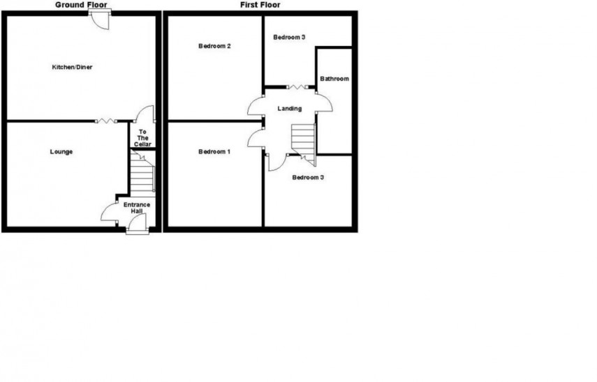 Floorplan for George Street, Milnsbridge, Huddersfield