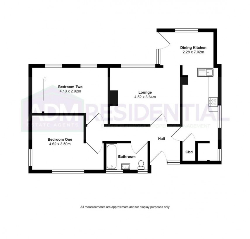 Floorplan for Taylor Hill Road, Taylor Hill, Huddersfield