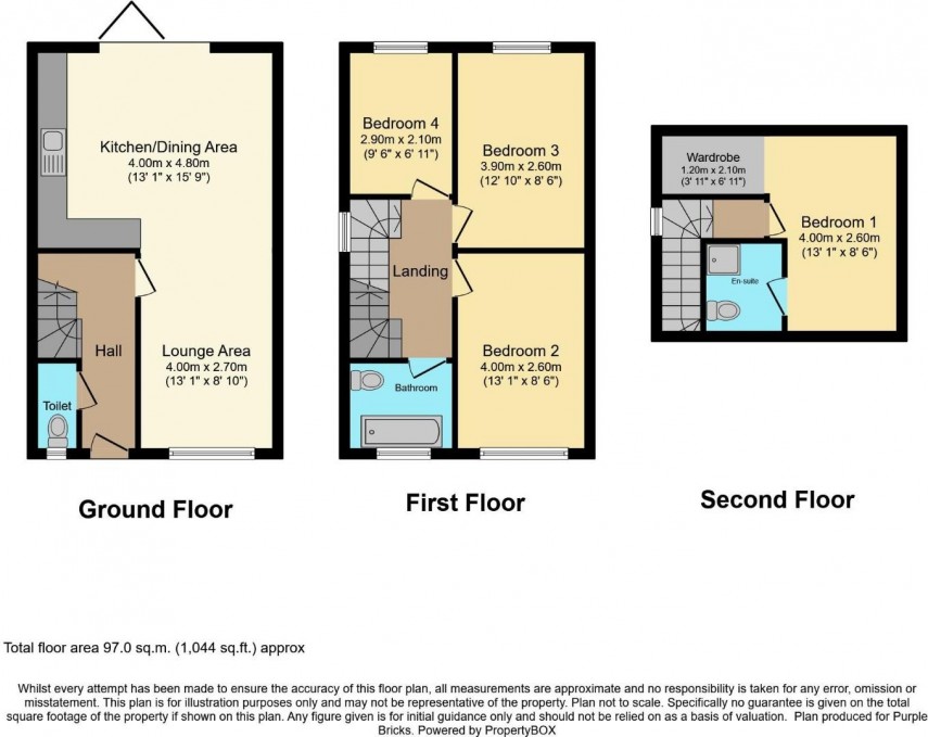 Floorplan for Orchard Street West, Longwood, Huddersfield