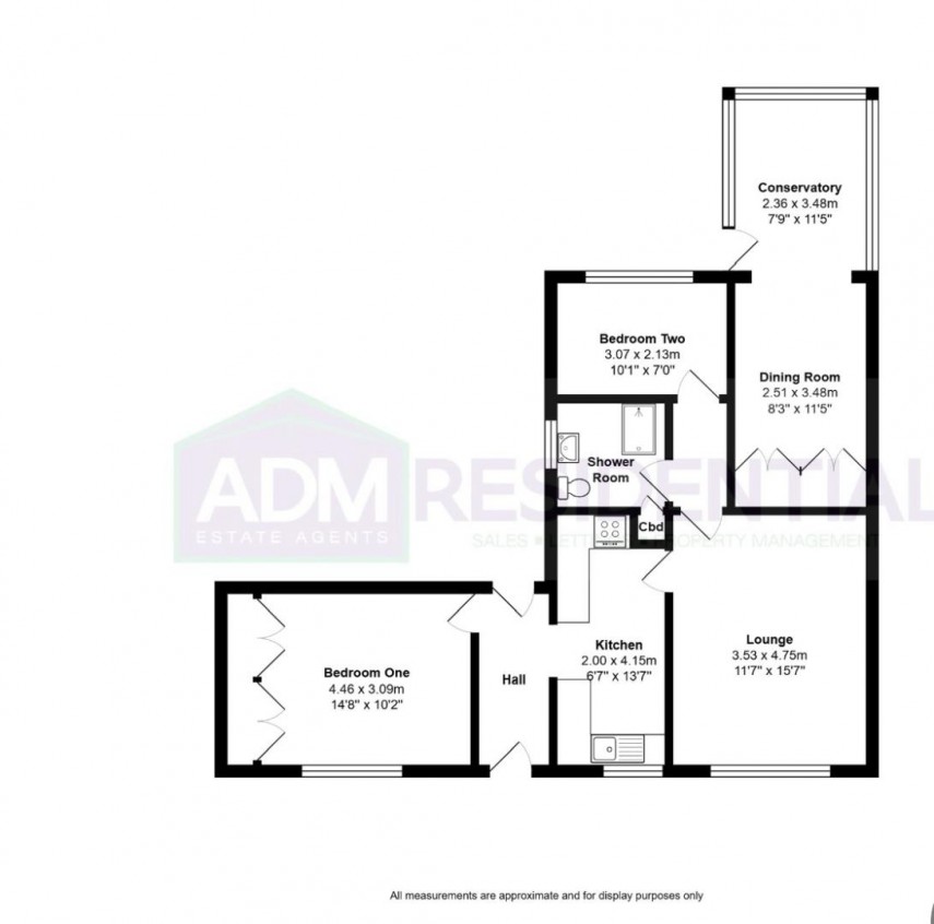 Floorplan for Southlands, Kirkheaton, Huddersfield