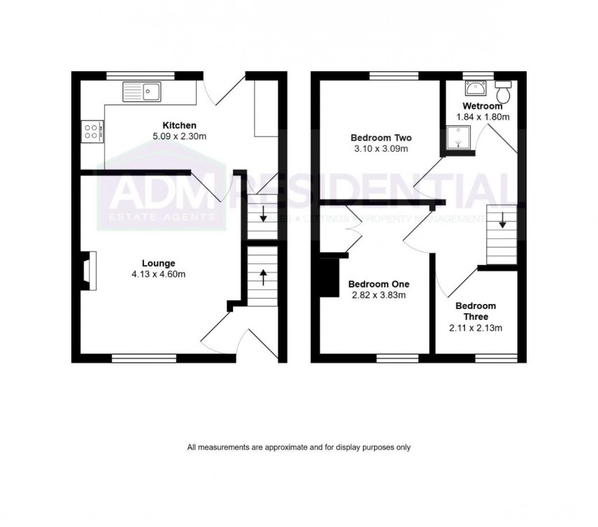 Floorplan for Rose Avenue, Cowlersley, Huddersfield