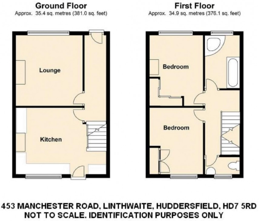 Floorplan for Manchester Road, Linthwaite, Huddersfield