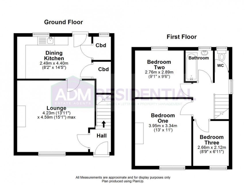 Floorplan for Myrtle Grove, Huddersfield