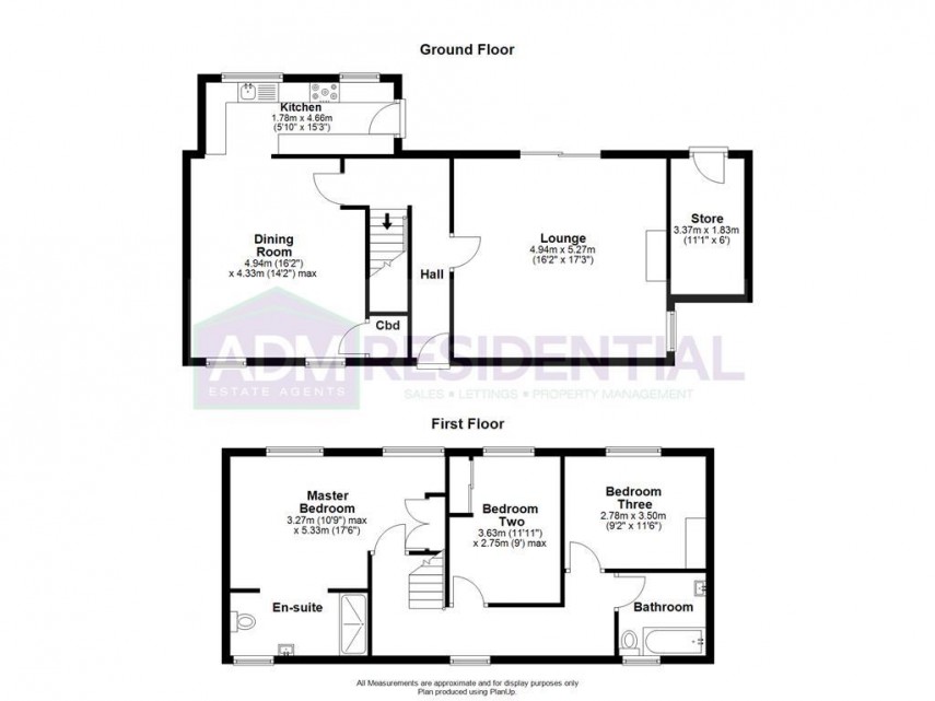Floorplan for Longwood Road, Huddersfield