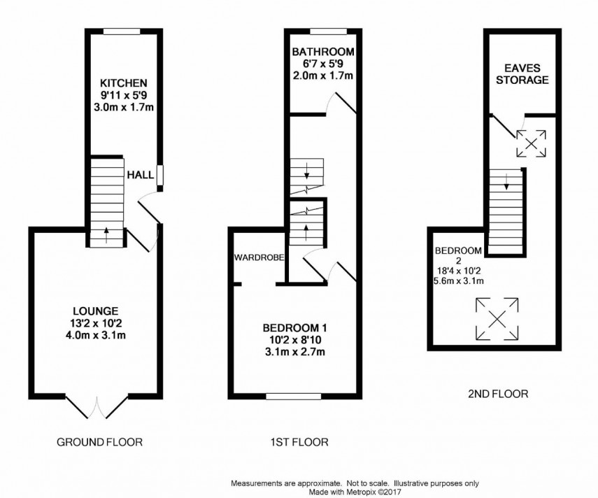 Floorplan for Fenton Road, Lockwood, Huddersfield