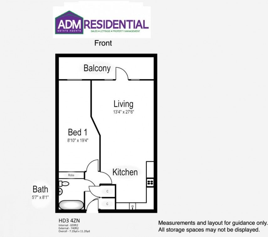 Floorplan for Parkwood Road, Longwood, Huddersfield