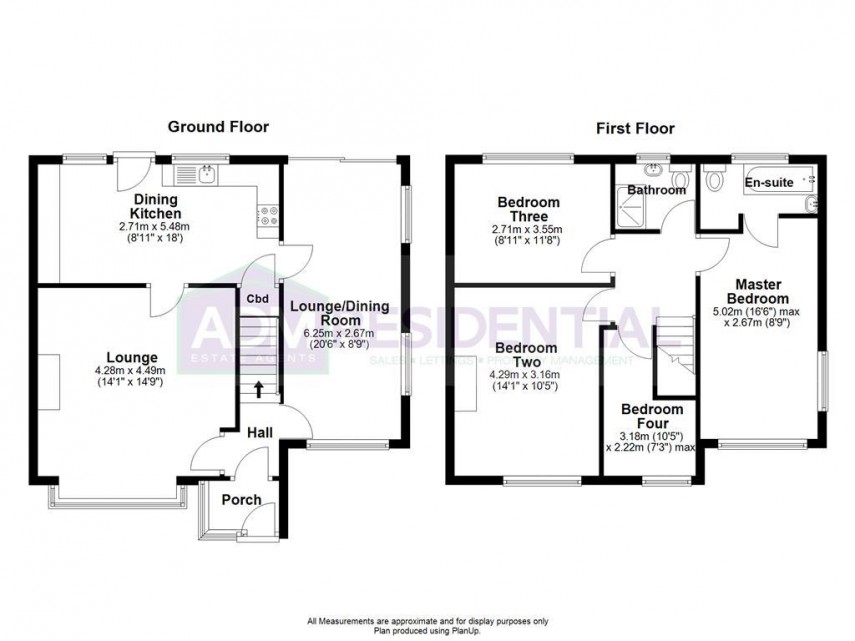 Floorplan for Moorcroft Avenue, Golcar, Huddersfield