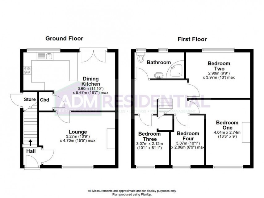 Floorplan for Marina Terrace, Golcar, Huddersfield