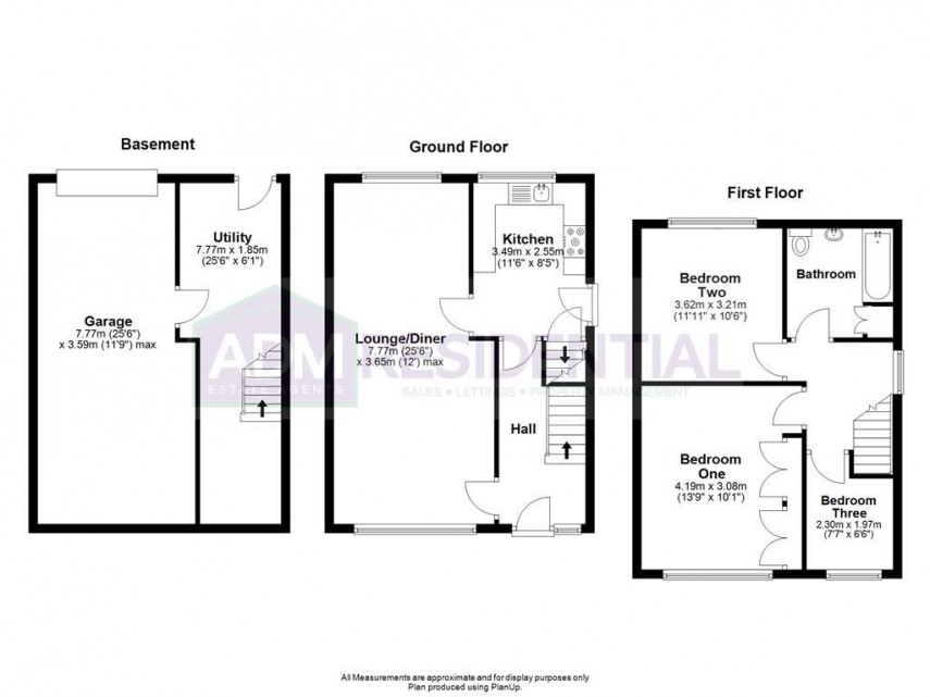 Floorplan for Taylor Street, Golcar, Huddersfield