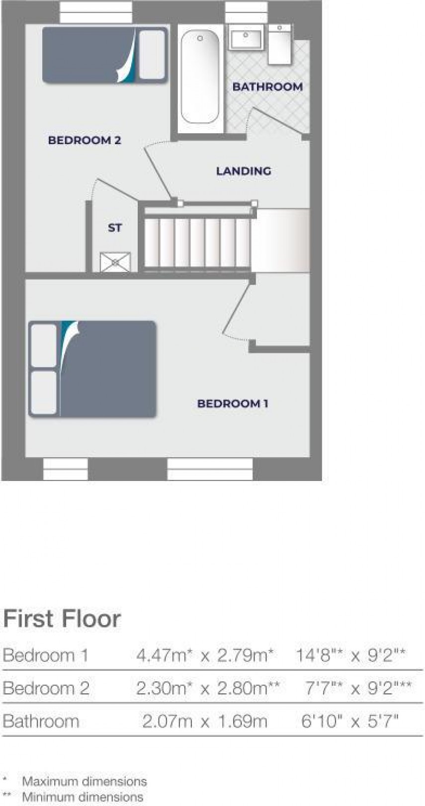 Floorplan for Sandpiper Court, Huddersfield