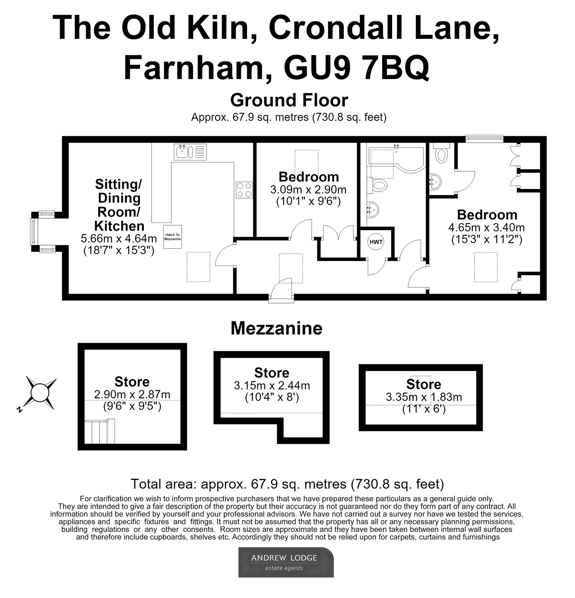 Floorplan for Crondall Lane, The Old Kiln Crondall Lane, GU9