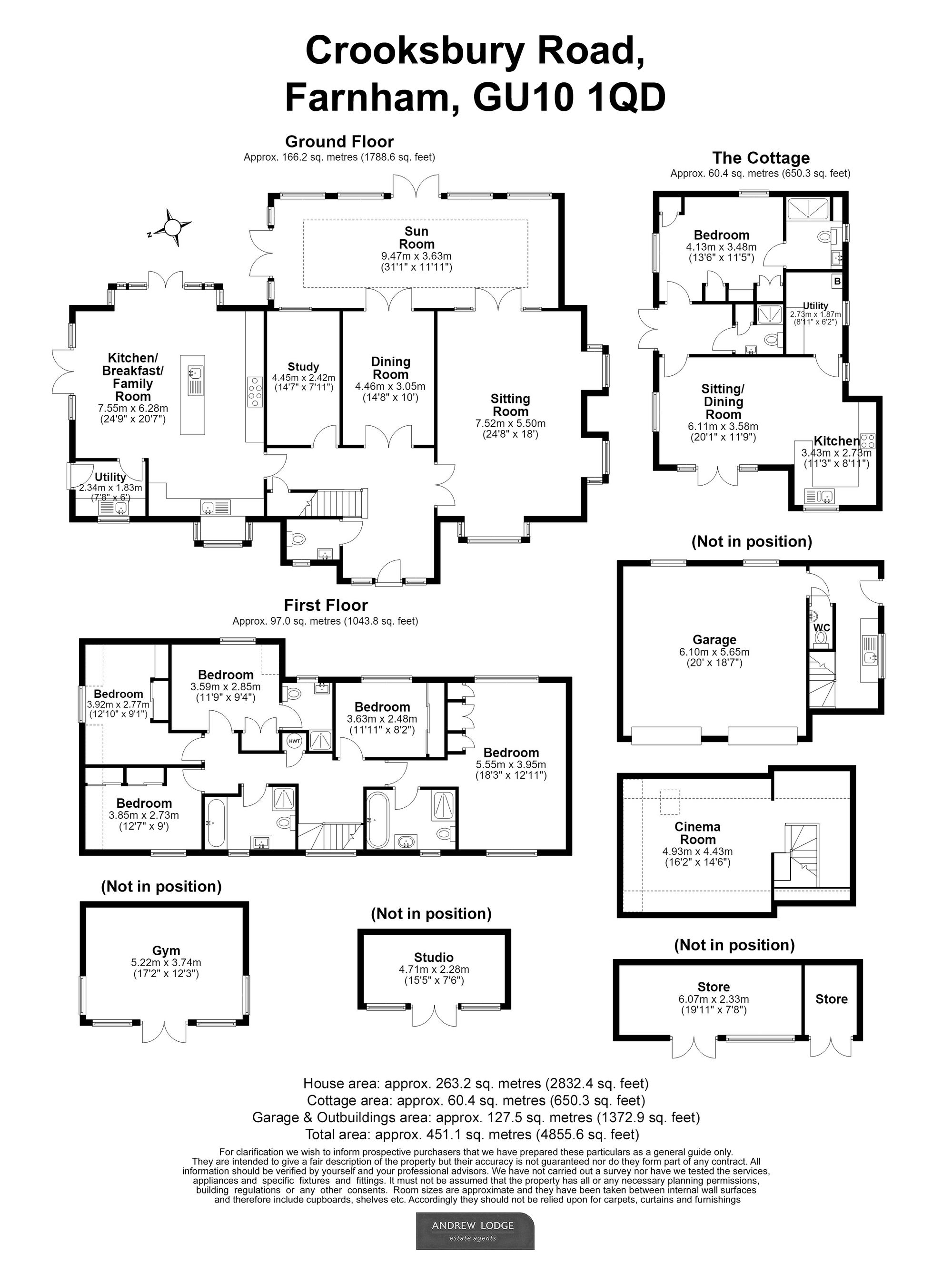 Floorplan for 25 Crooksbury Road, Farnham, GU10