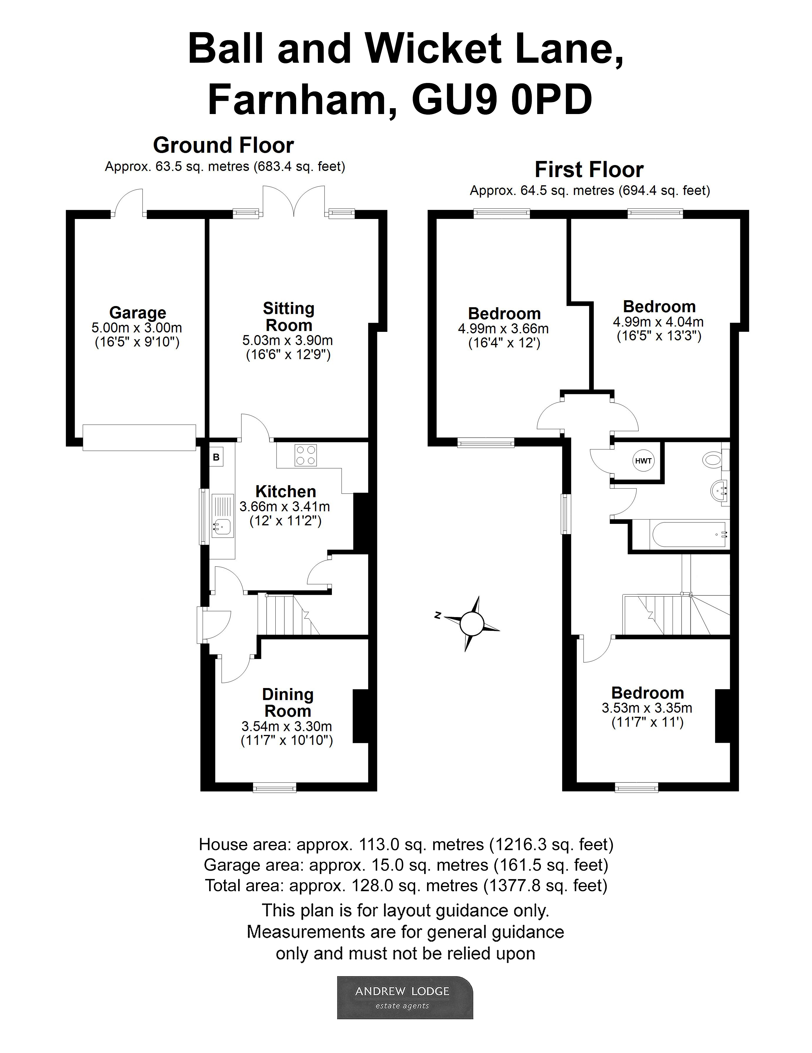 Floorplan for Farnham, Surrey