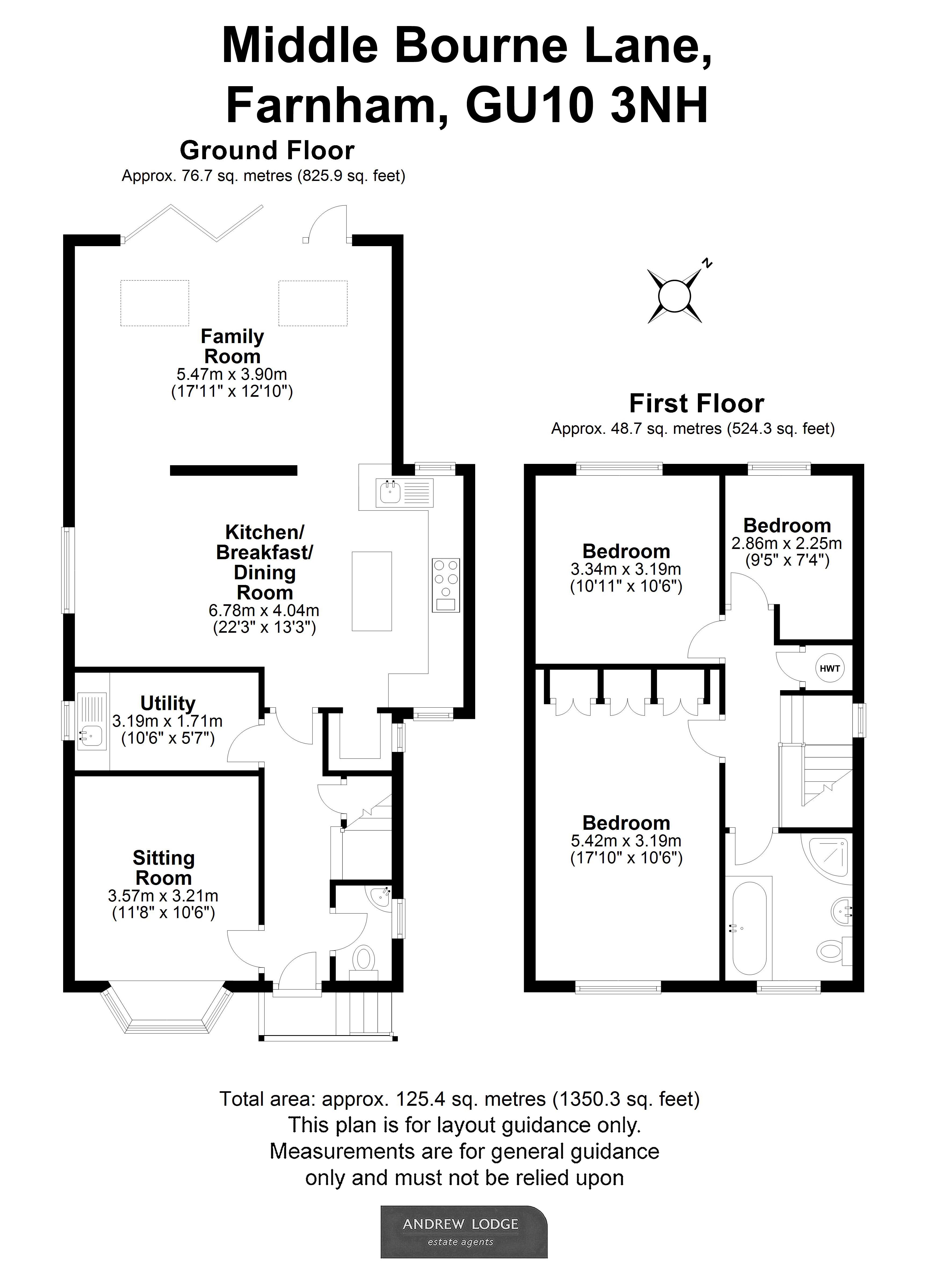 Floorplan for Lower Bourne, Farnham, Surrey