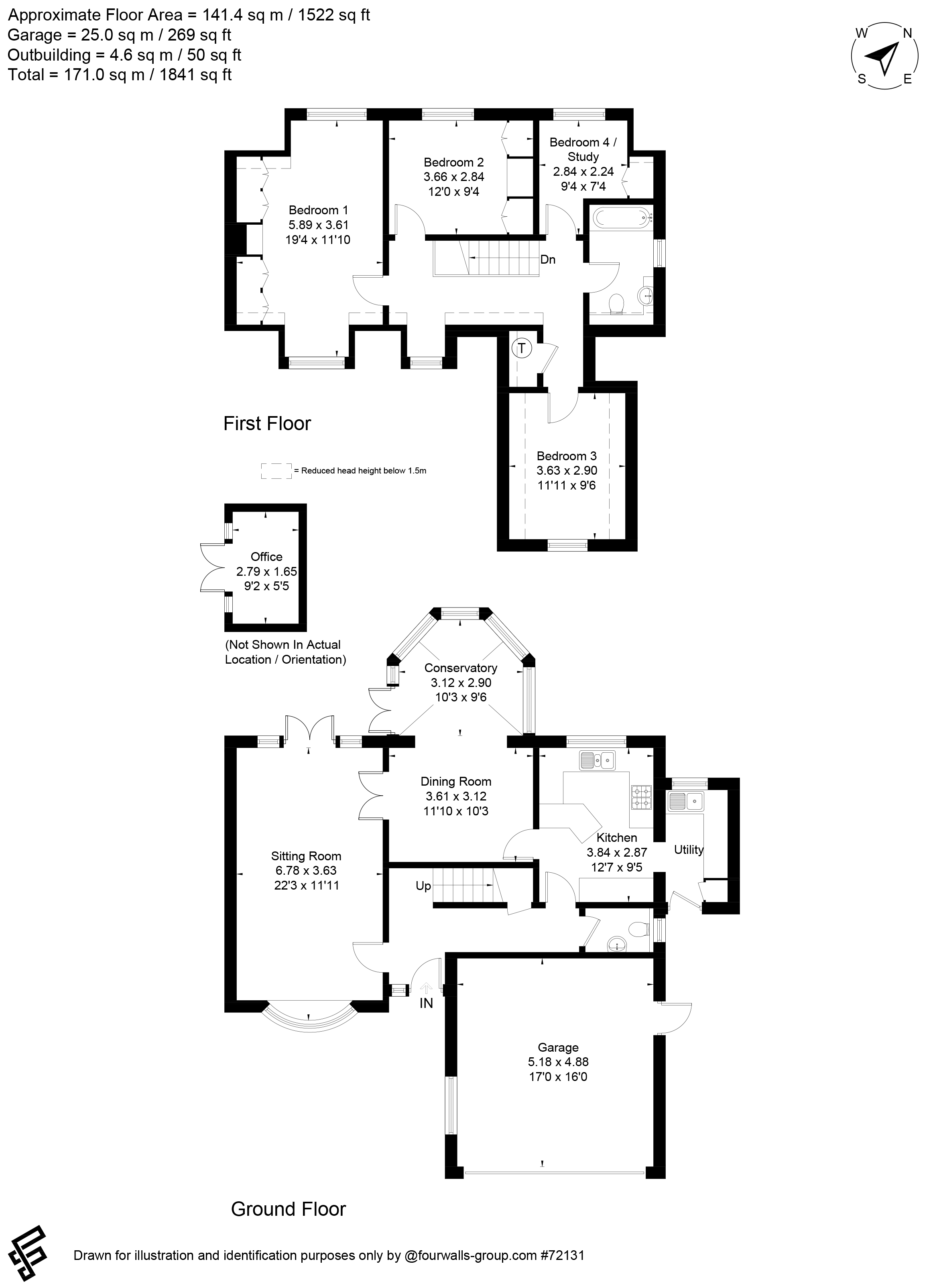Floorplan for Wrecclesham, Farnham, Surrey