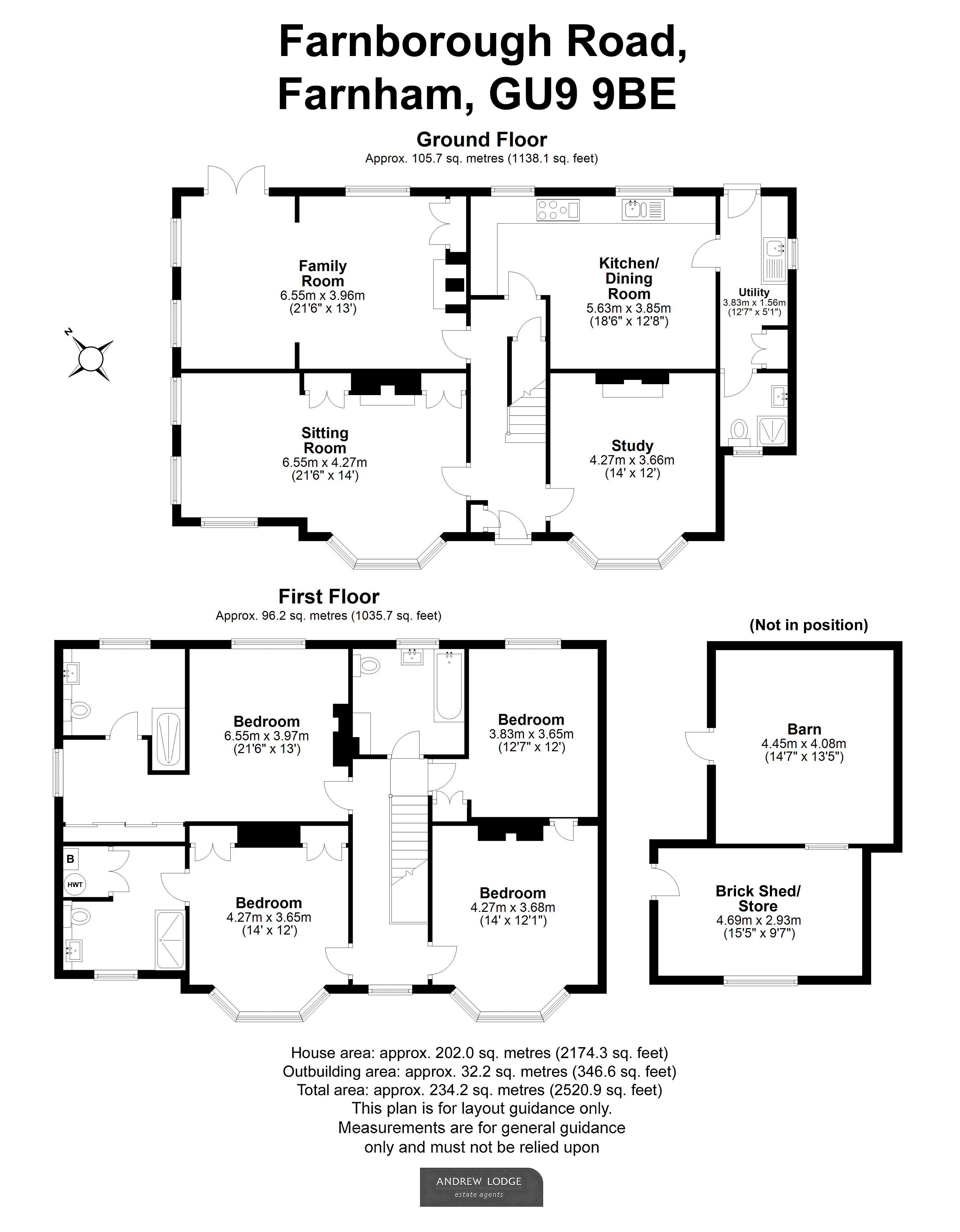Floorplan for Farnham, Surrey