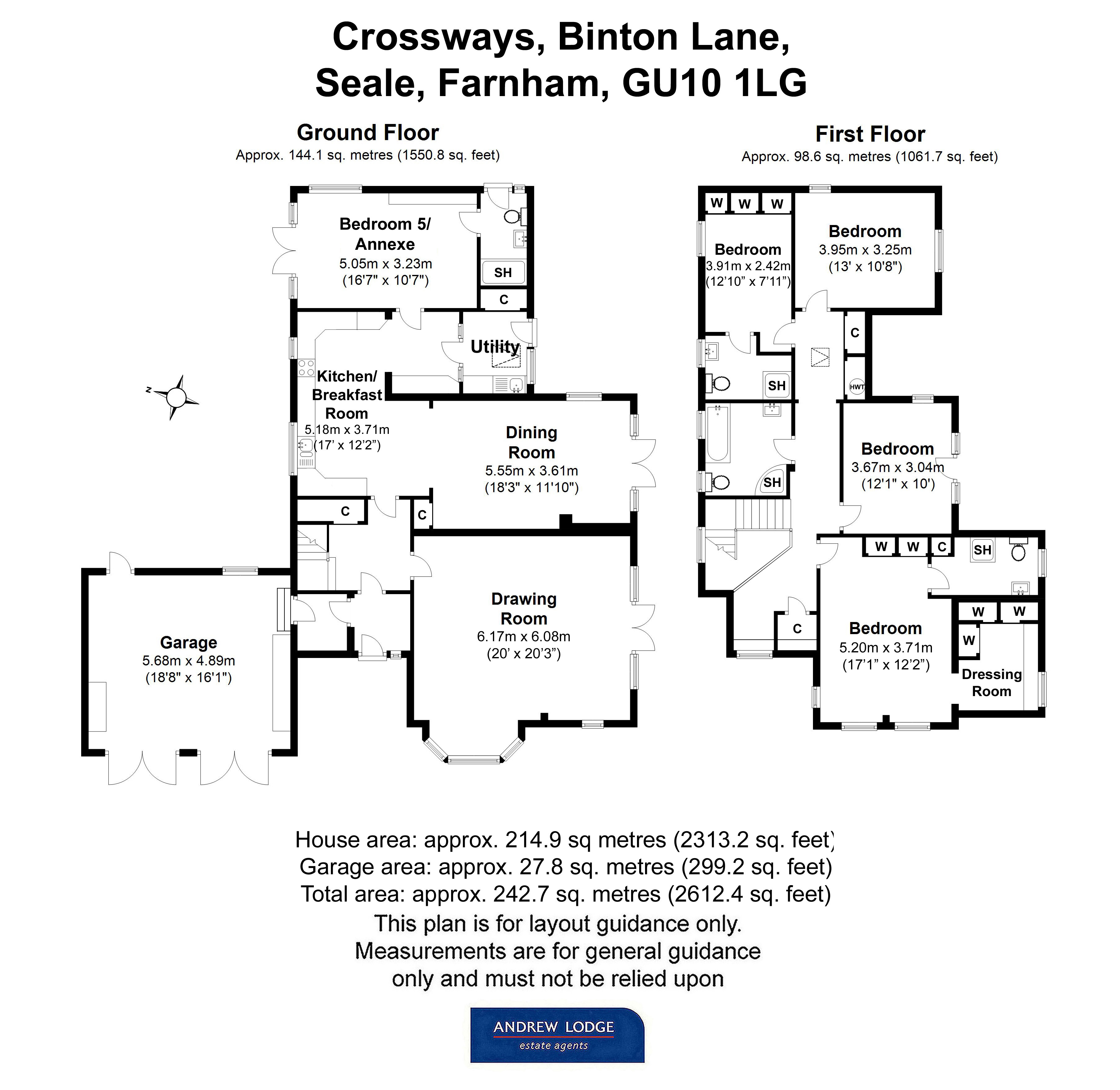 Floorplan for Seale, Farnham, Surrey