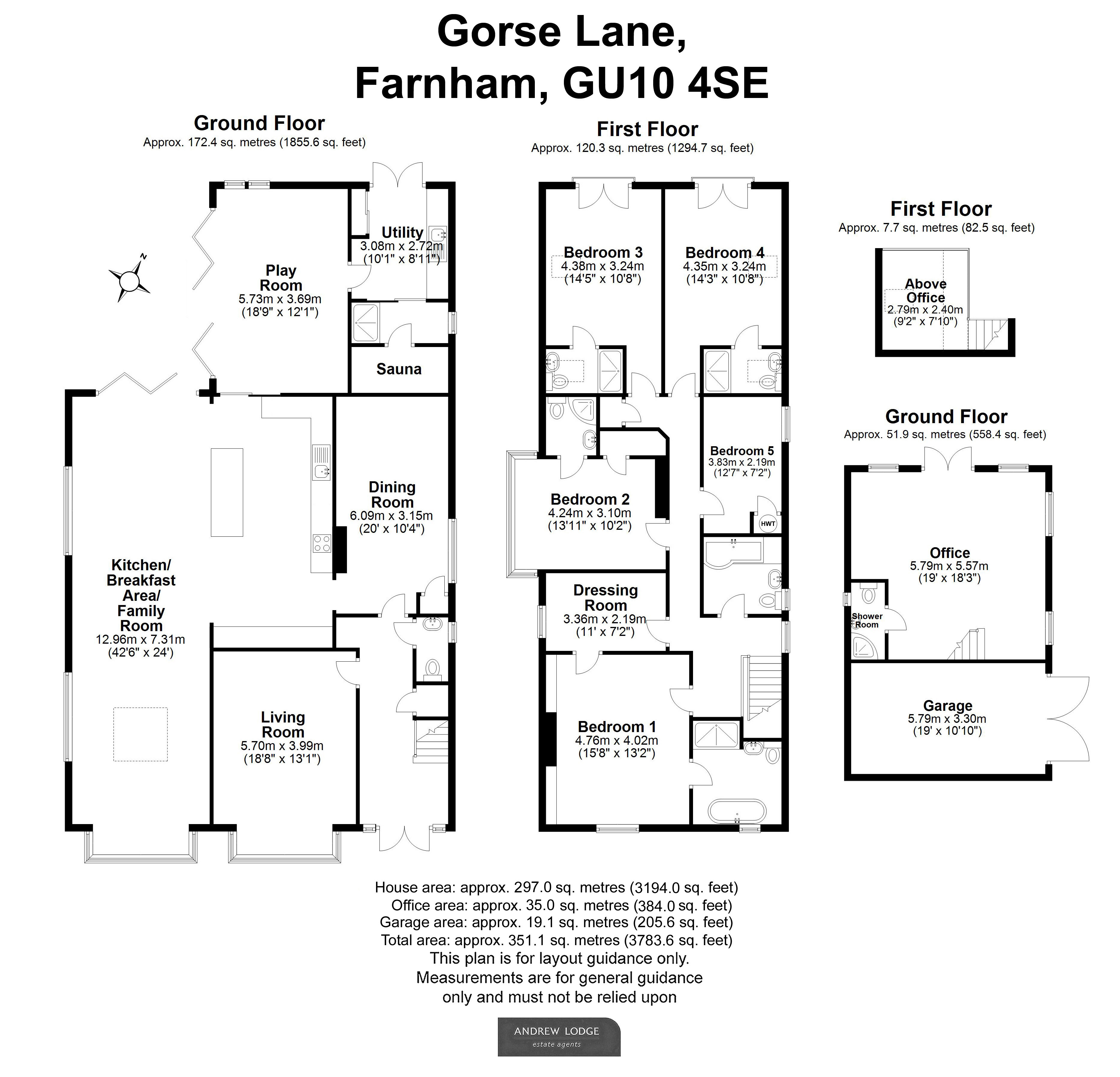 Floorplan for Farnham, Surrey