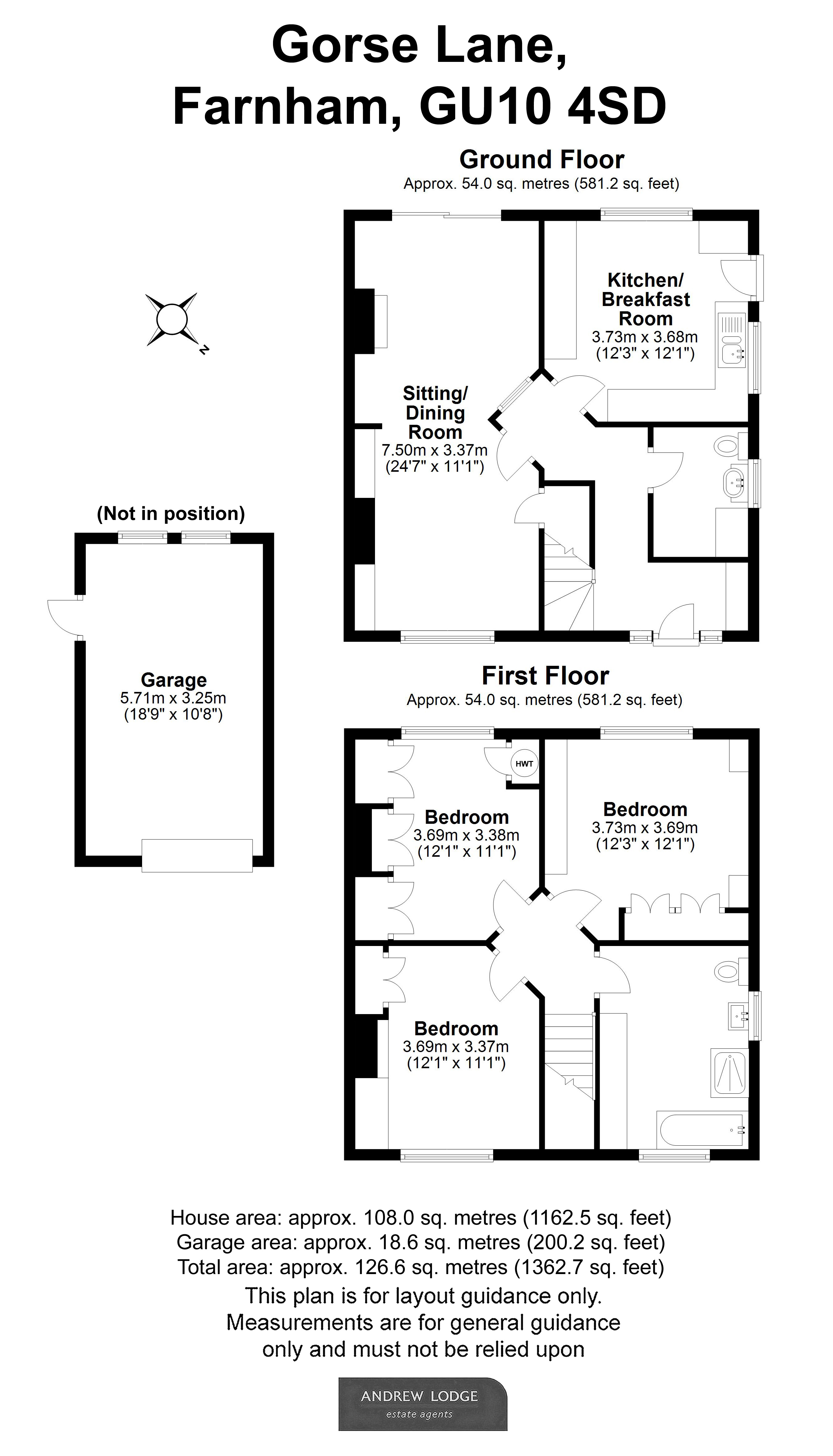 Floorplan for Farnham, Surrey