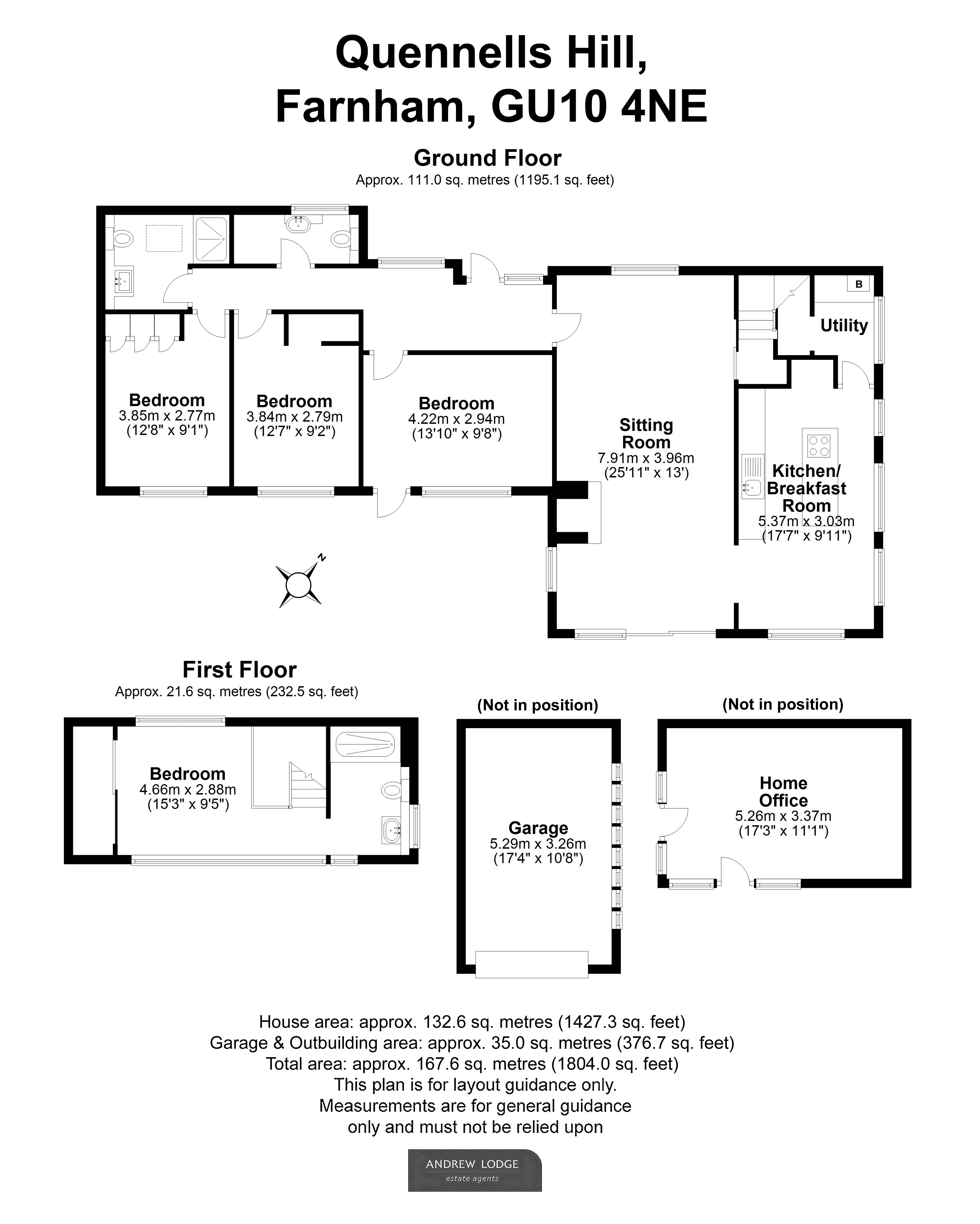 Floorplan for Quennells Hill, Farnham, Surrey