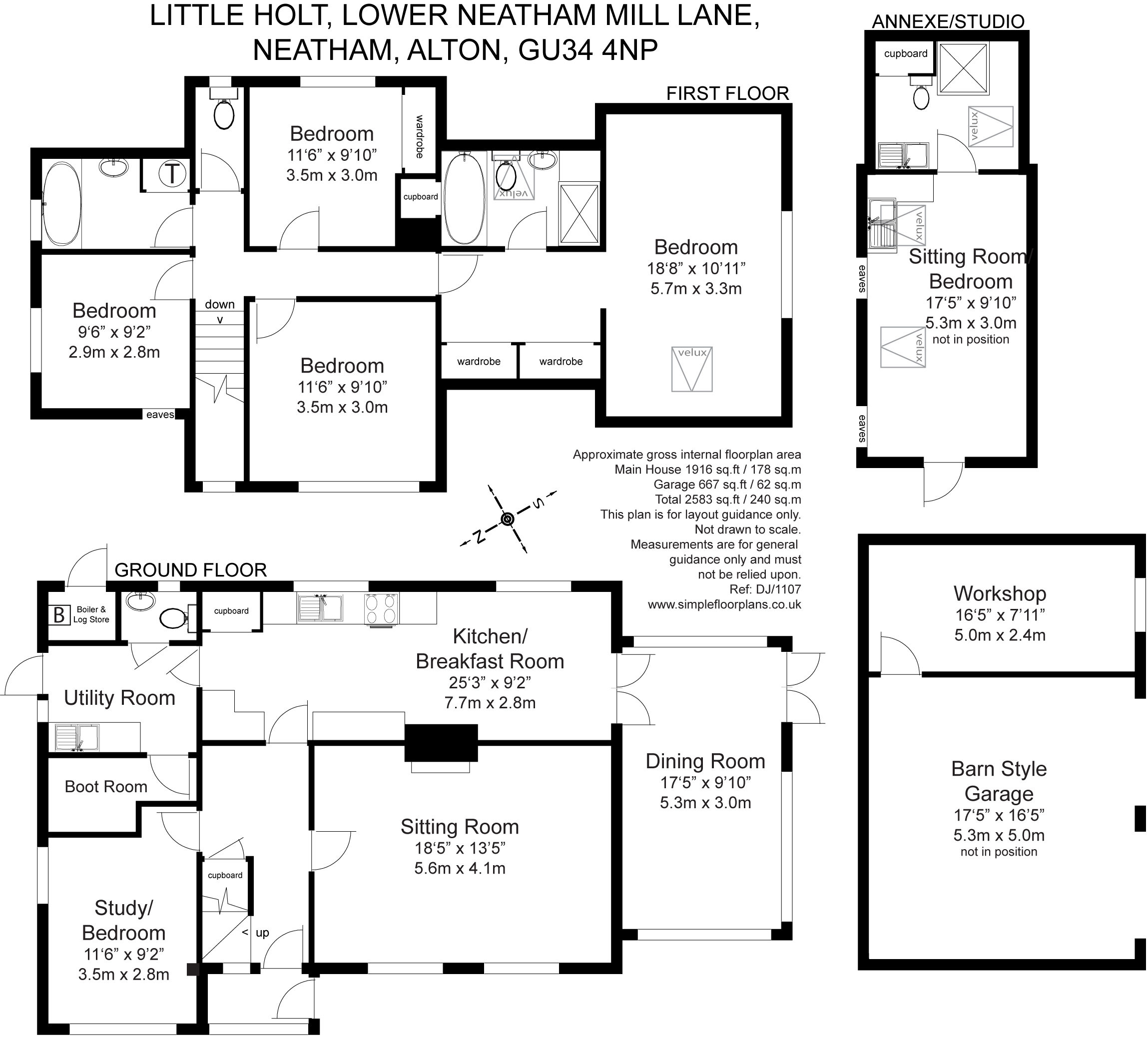 Floorplan for Neatham, Alton, Hampshire