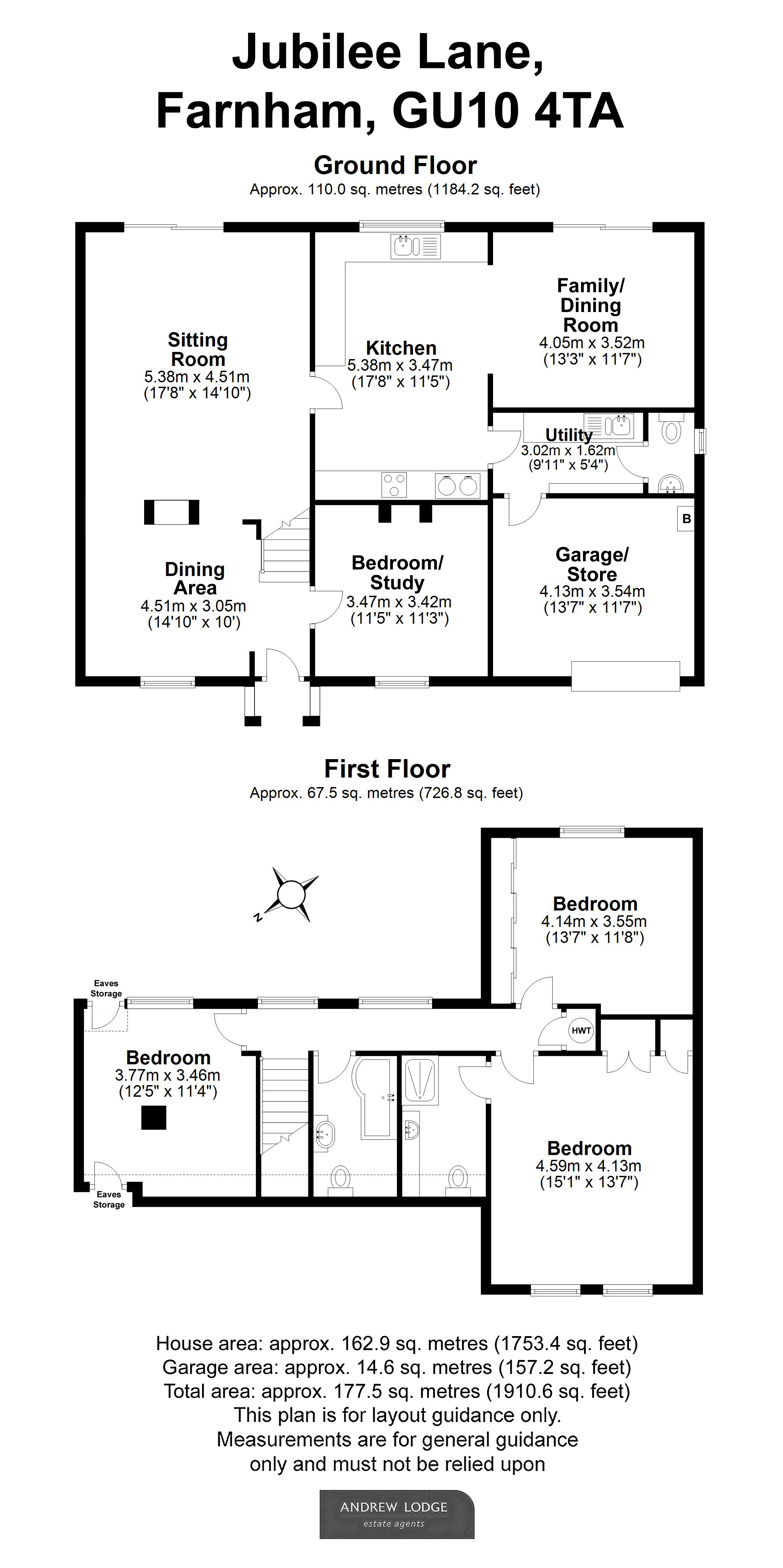 Floorplan for Jubilee Lane, Farnham, Surrey