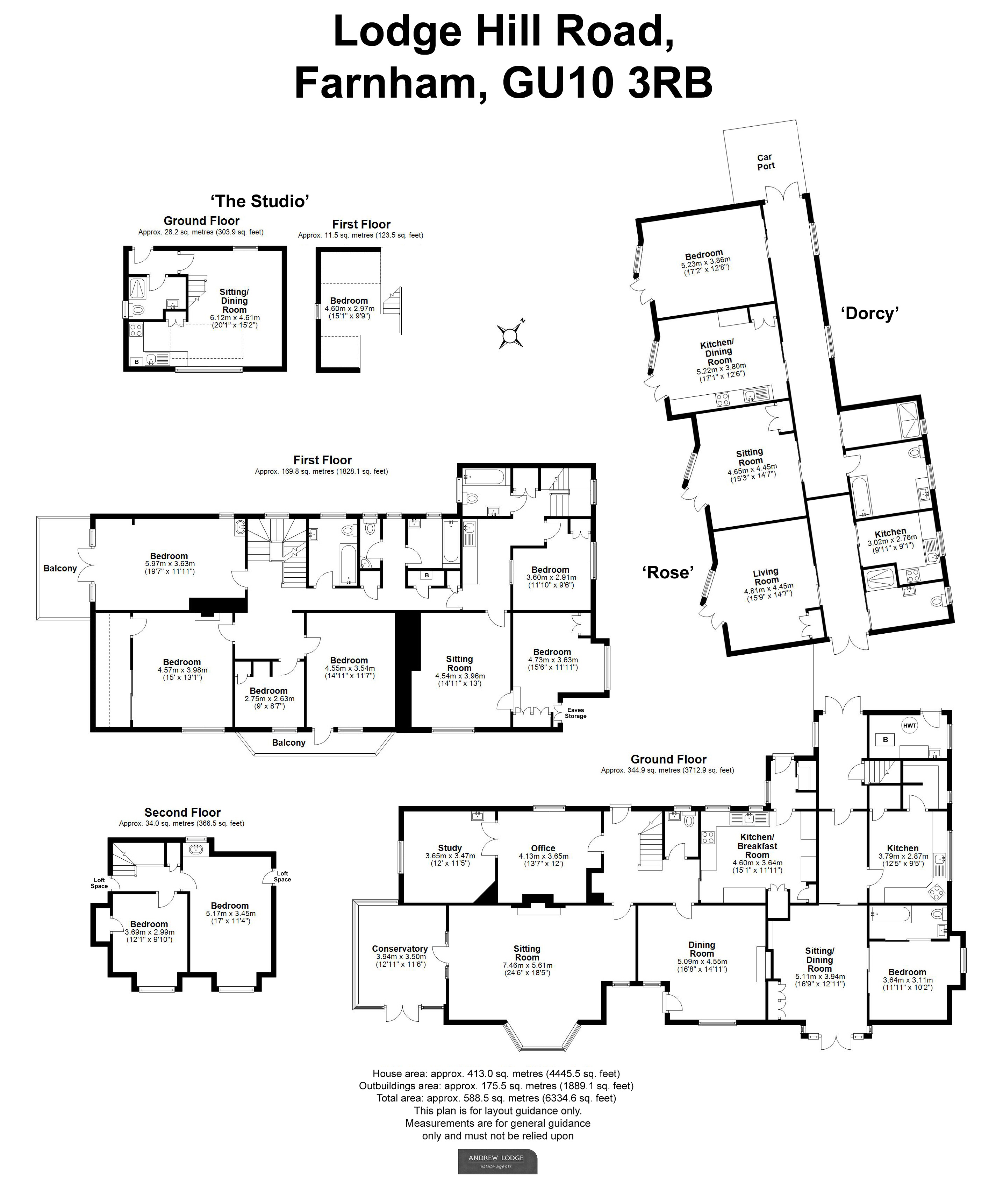 Floorplan for Lower Bourne, Farnham, Surrey
