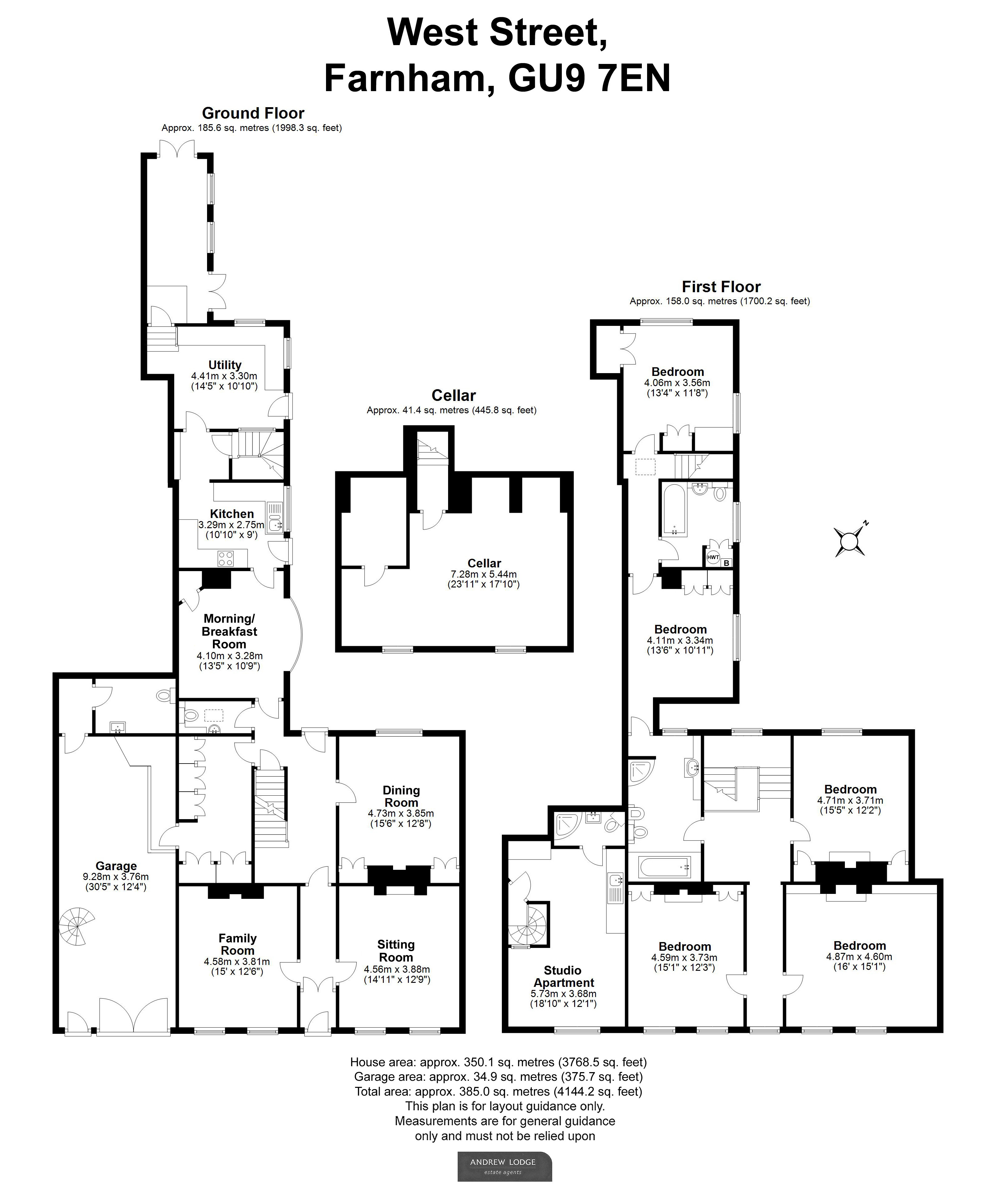 Floorplan for Farnham, Surrey