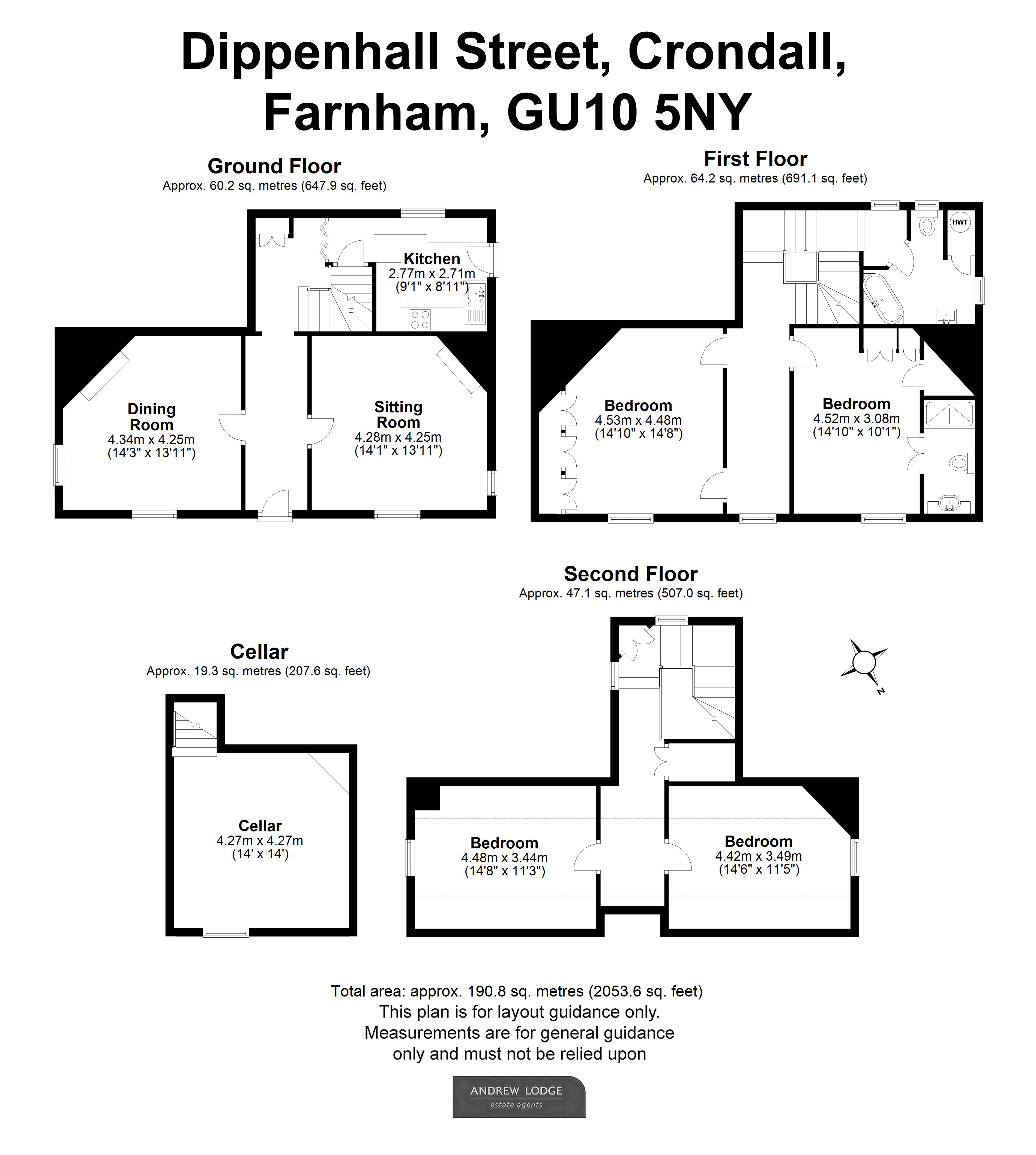 Floorplan for Crondall, Farnham, Surrey