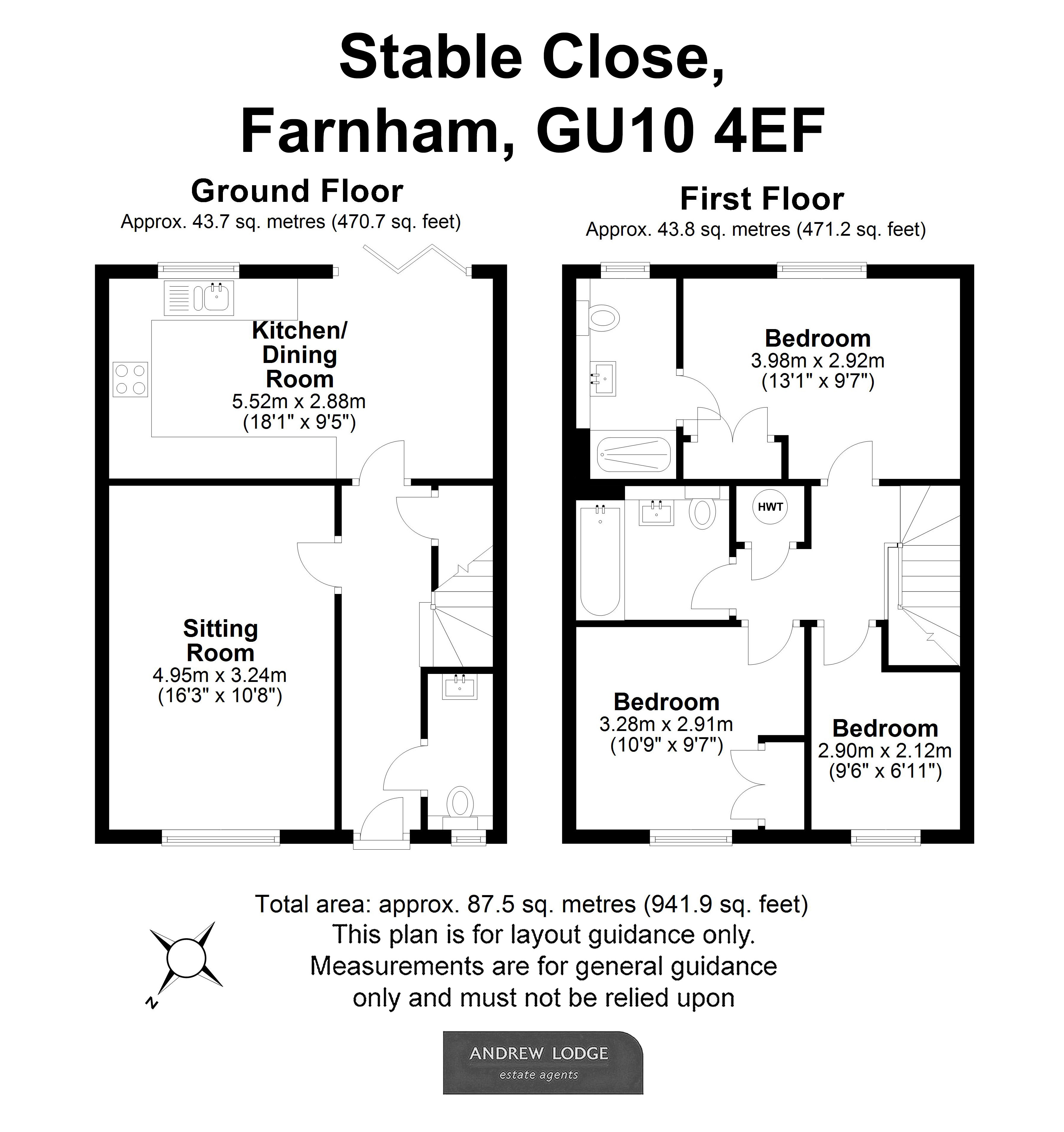 Floorplan for Farnham, Surrey