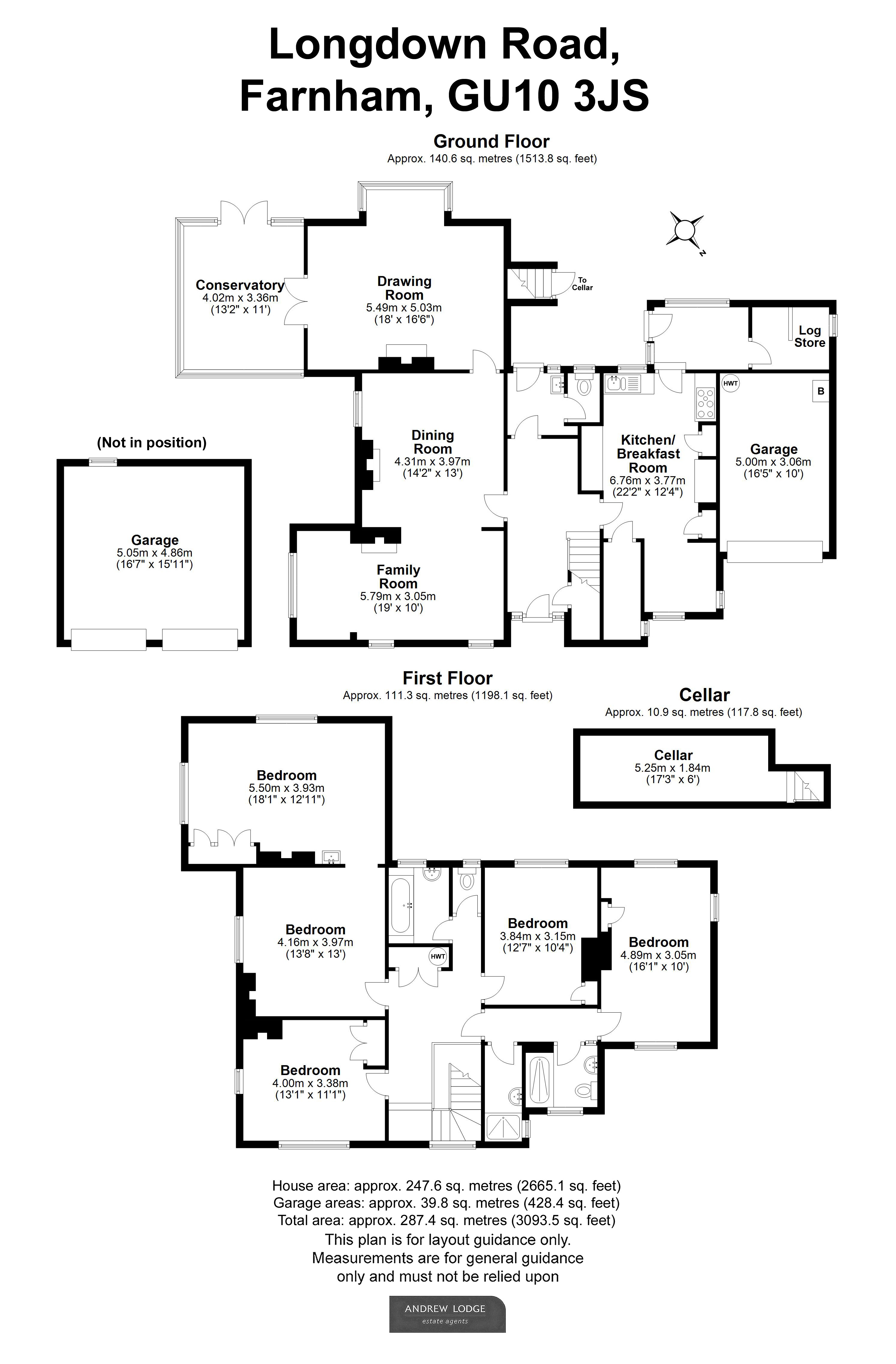 Floorplan for Lower Bourne, Farnham, Surrey