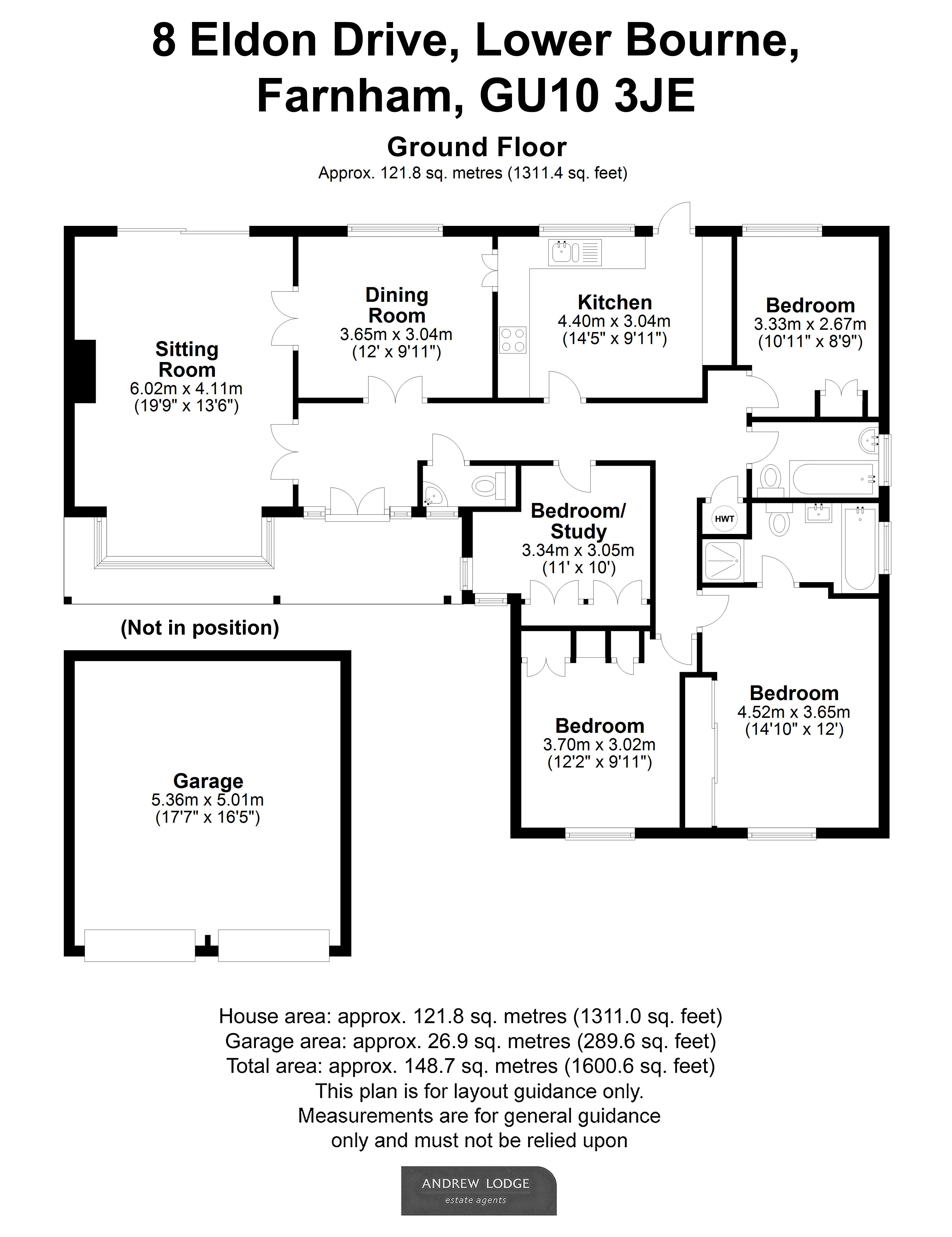 Floorplan for Lower Bourne, Farnham, Surrey