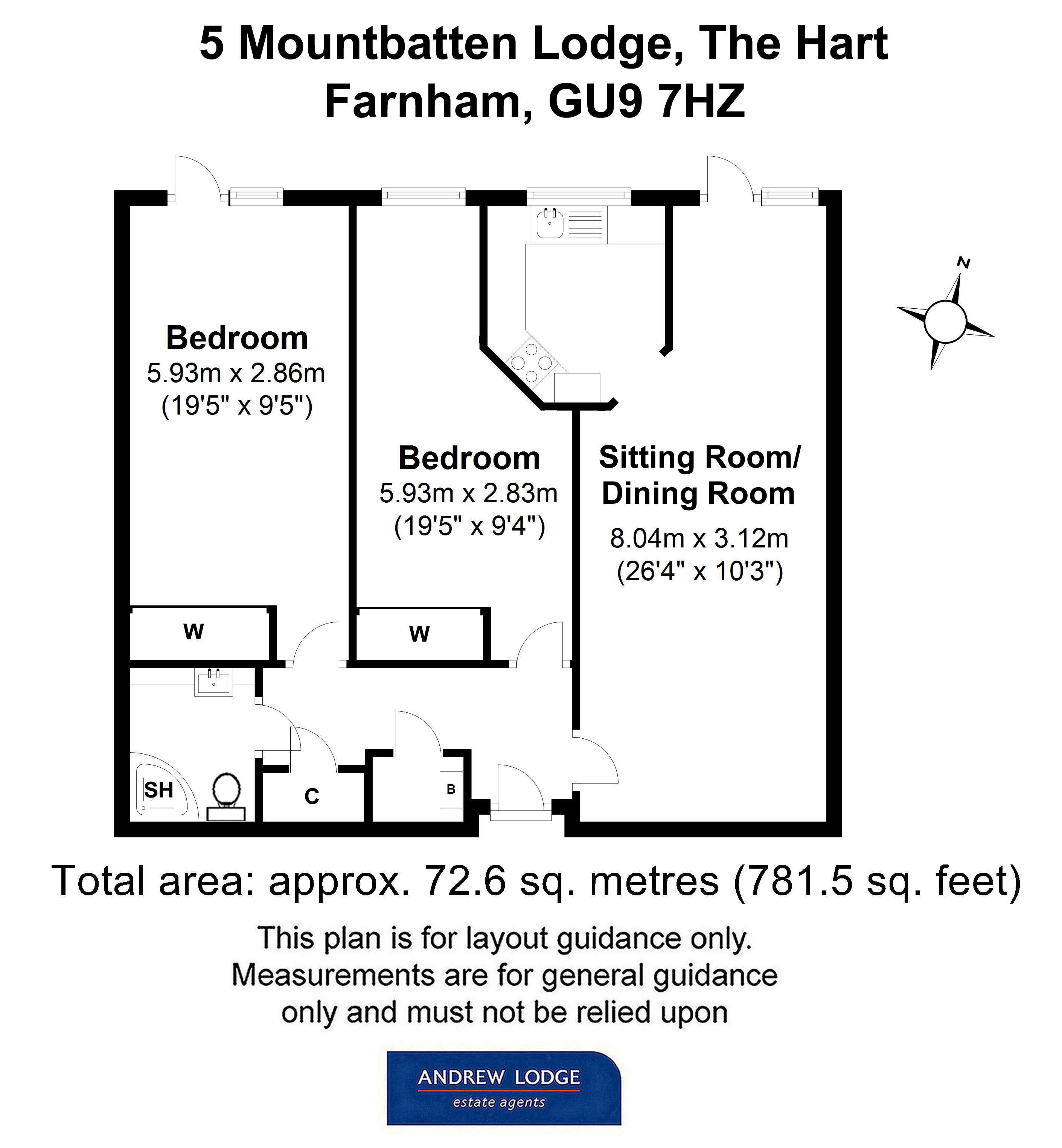 Floorplan for Farnham, Surrey