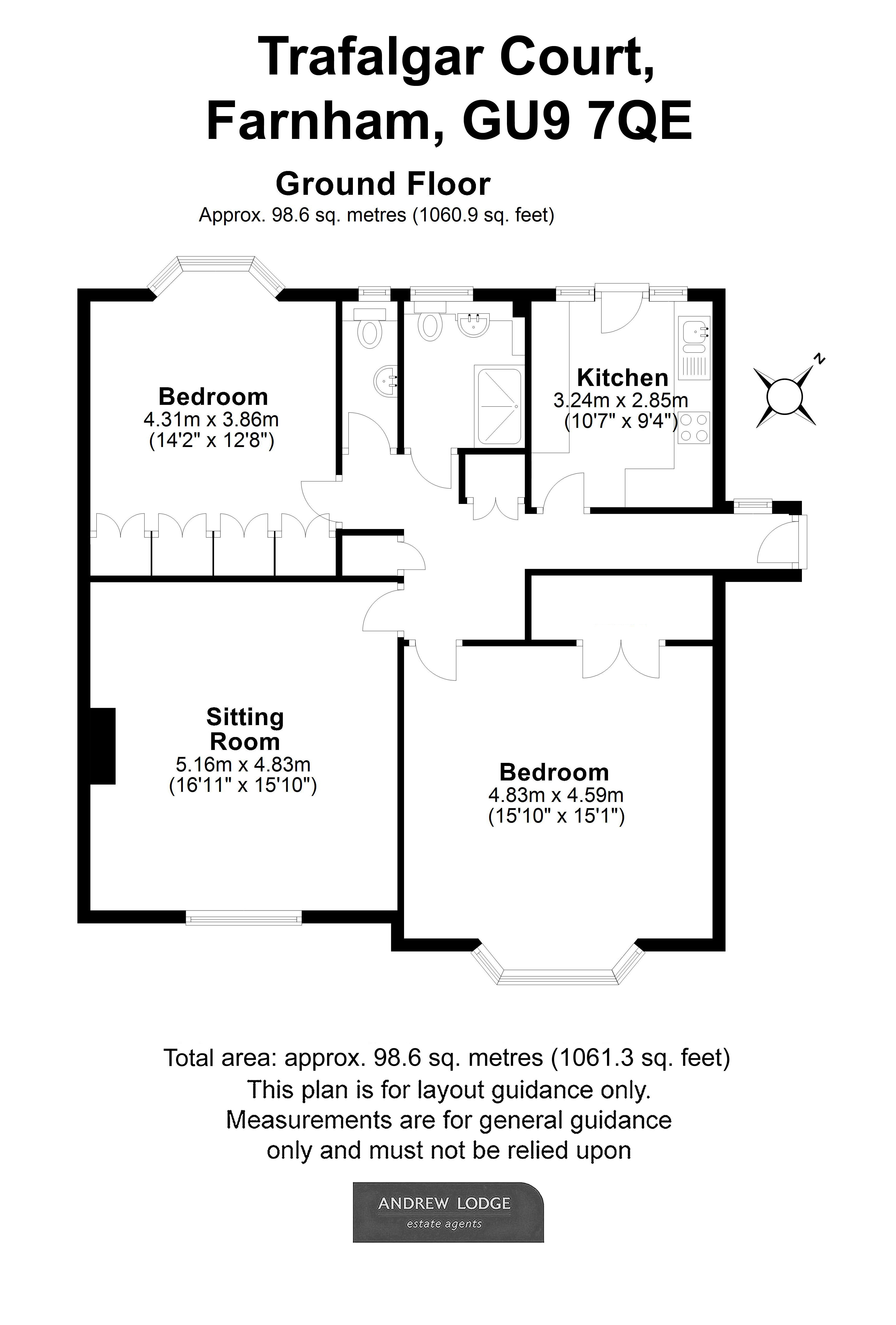 Floorplan for Farnham, Surrey