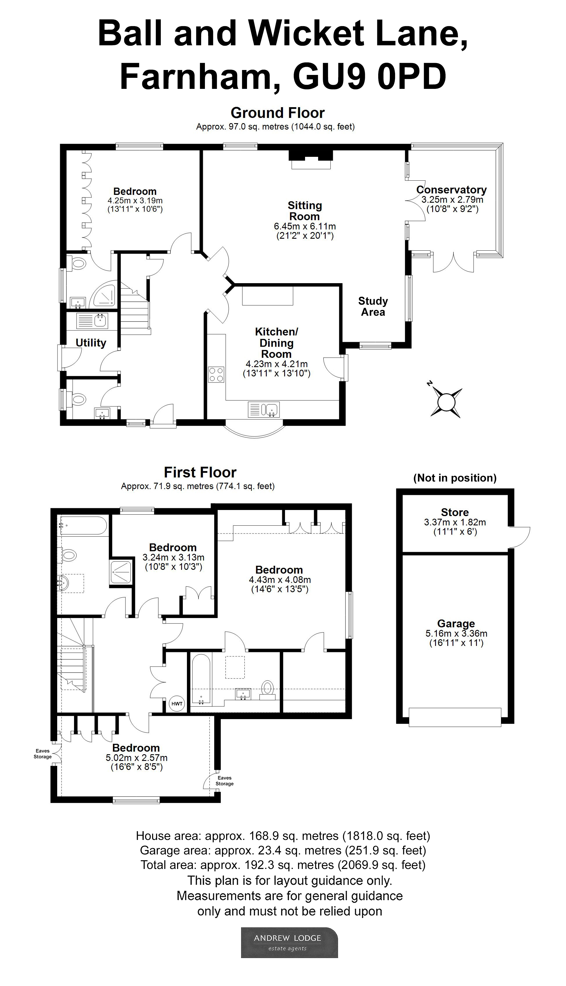 Floorplan for Farnham, Surrey