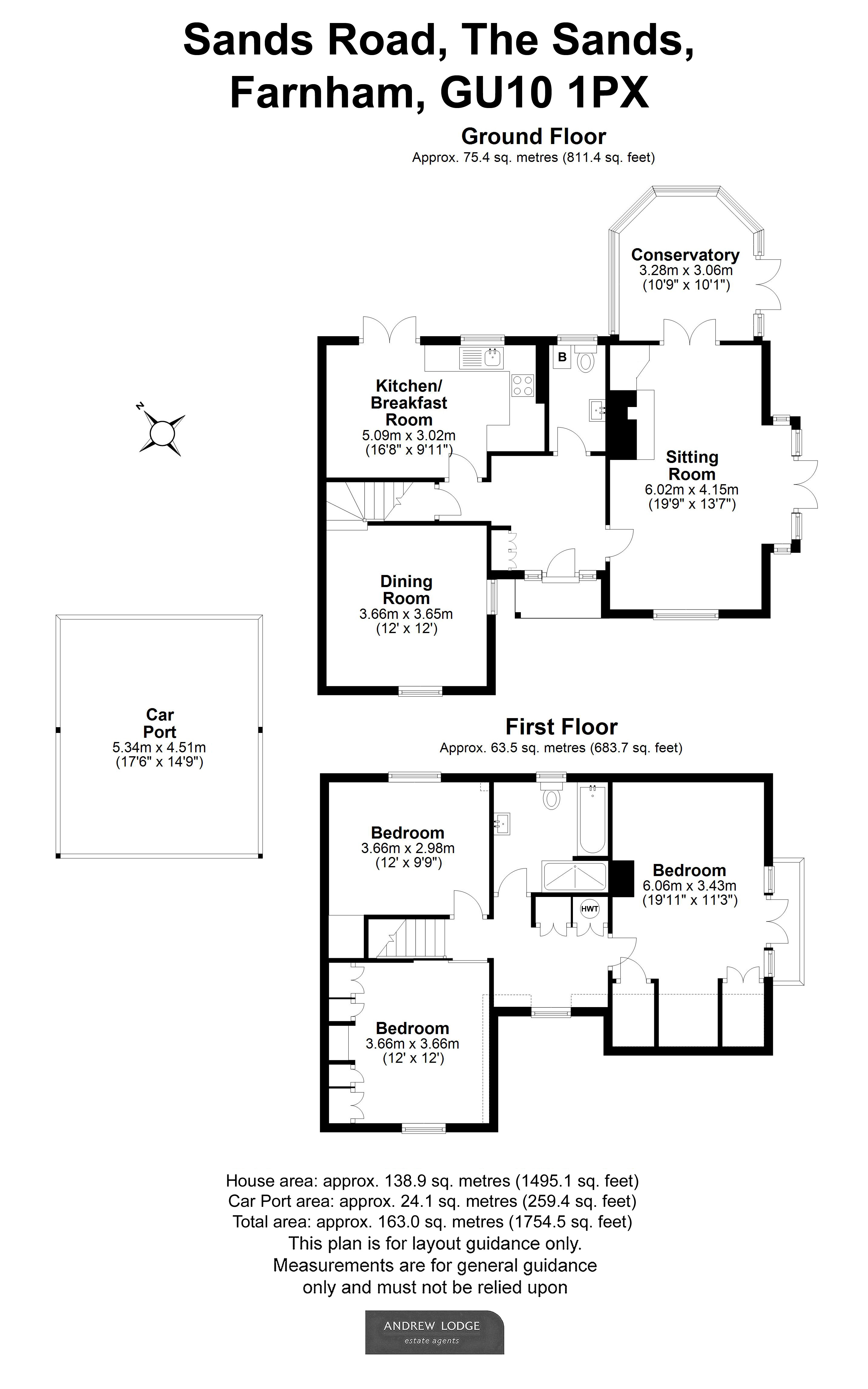 Floorplan for The Sands, Farnham, Surrey