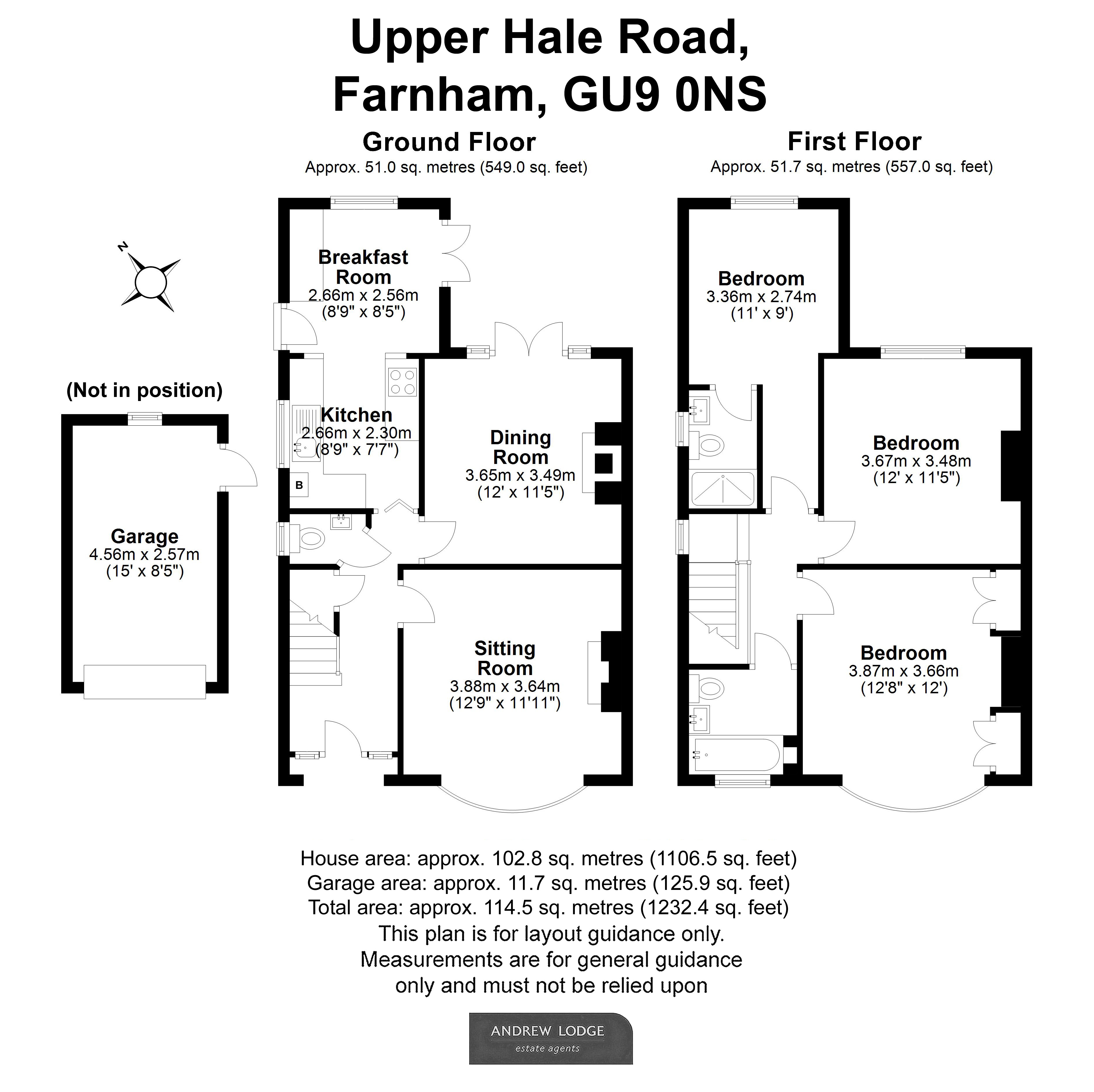 Floorplan for Farnham, Surrey