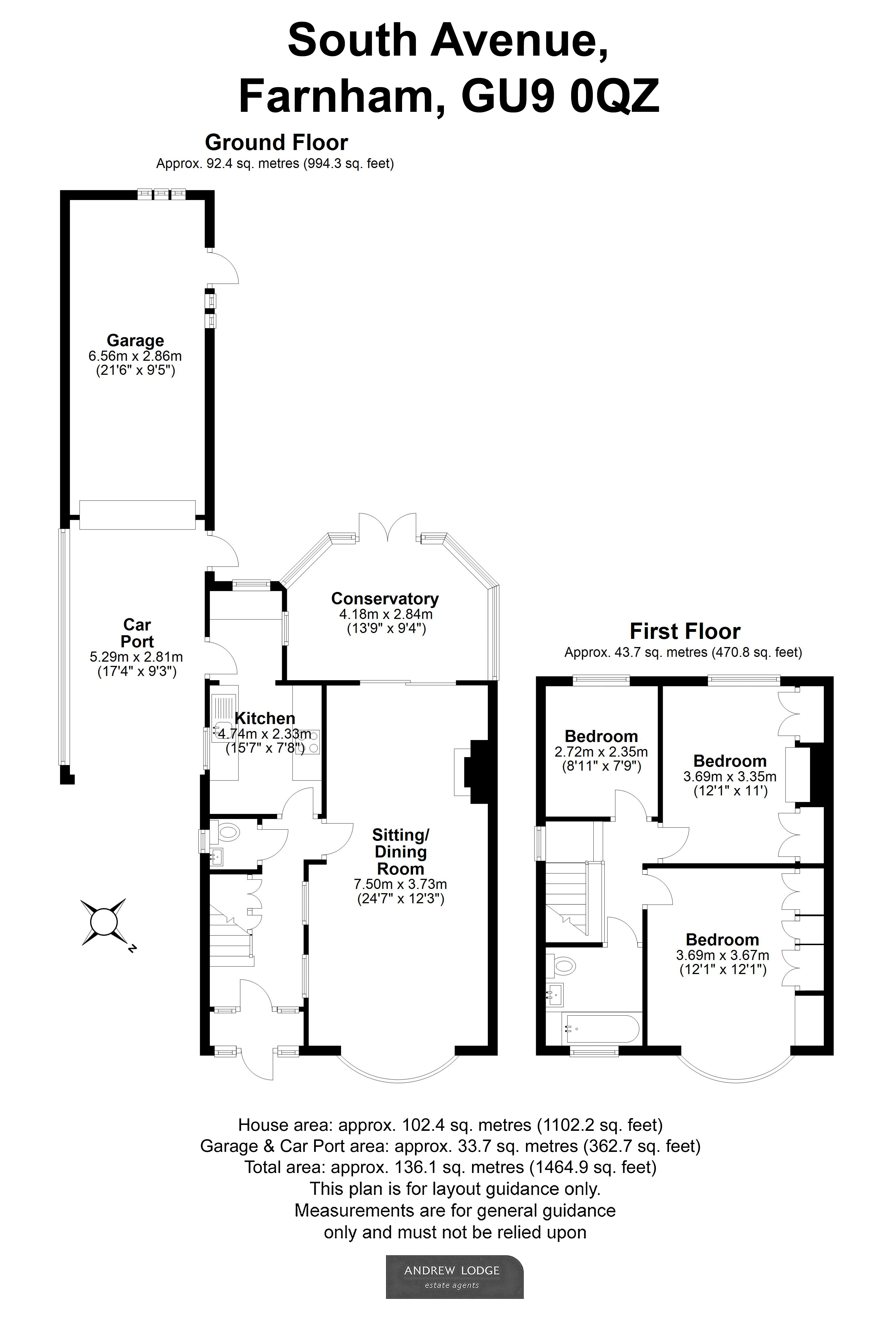 Floorplan for Farnham, Surrey