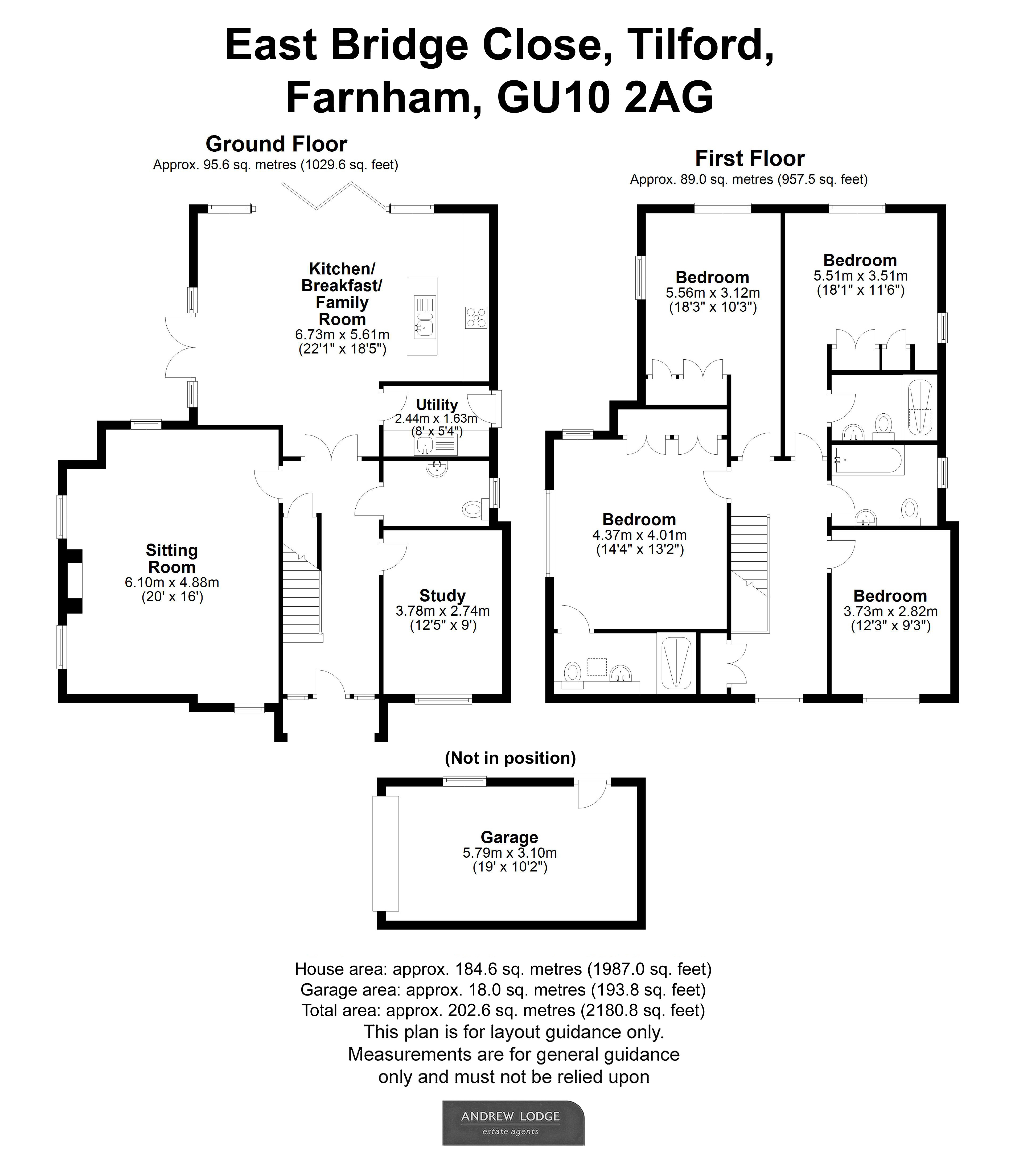 Floorplan for Tilford, Farnham, Surrey