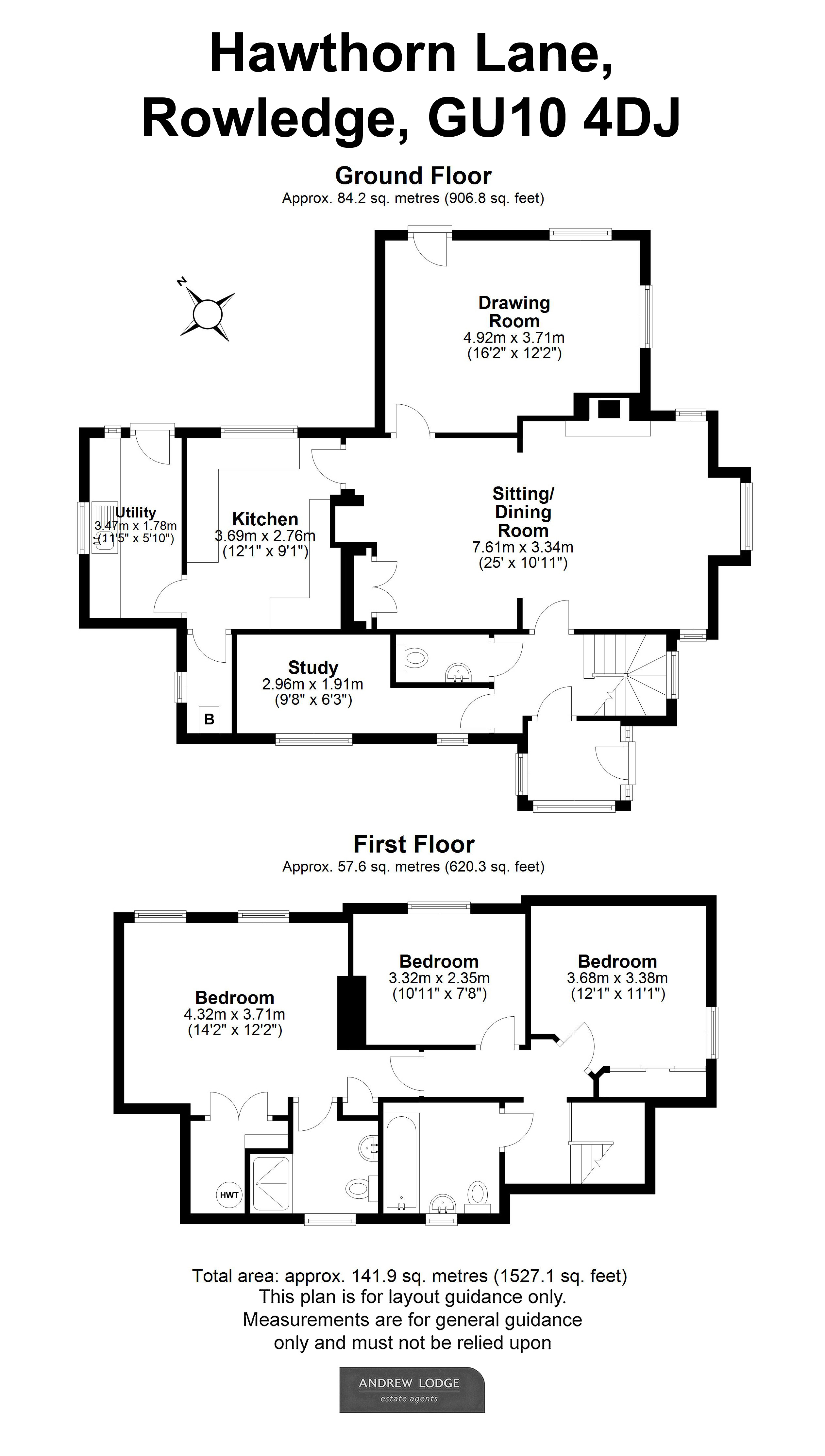 Floorplan for Rowledge, Farnham, Surrey
