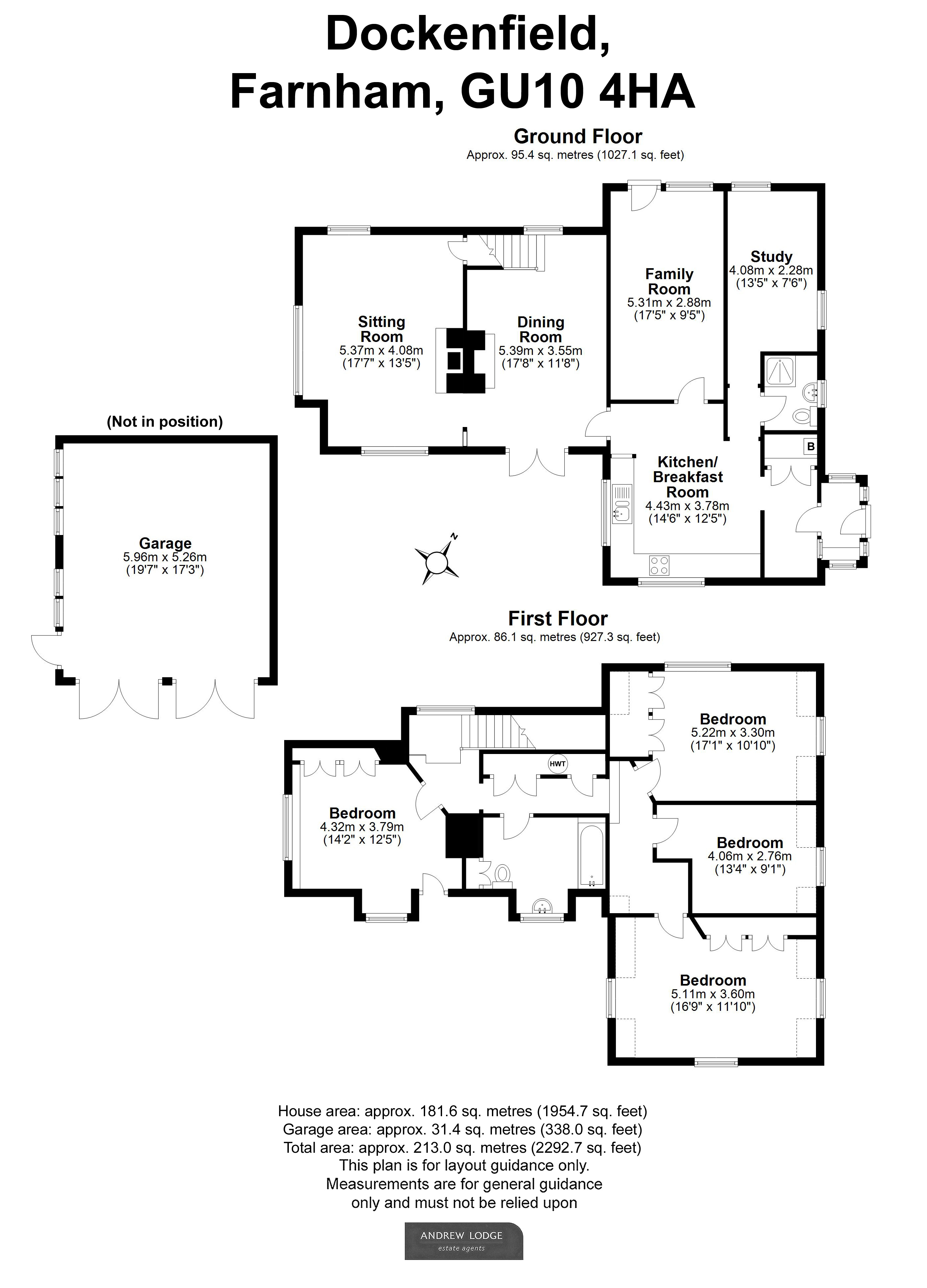 Floorplan for Farnham, Surrey